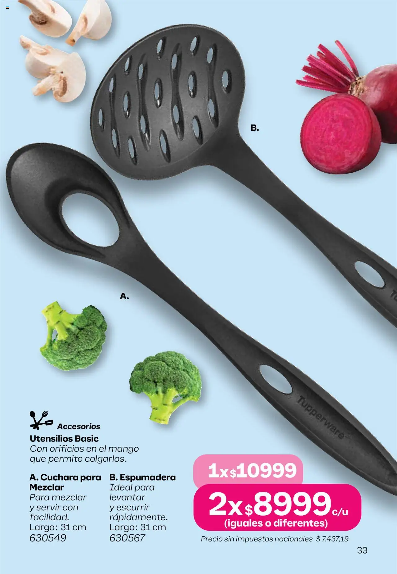 Tupperware Folleto │ válido desde el 08.09.2025 | Página: 34 | Productos: Cuchara, Mango, Espumadera