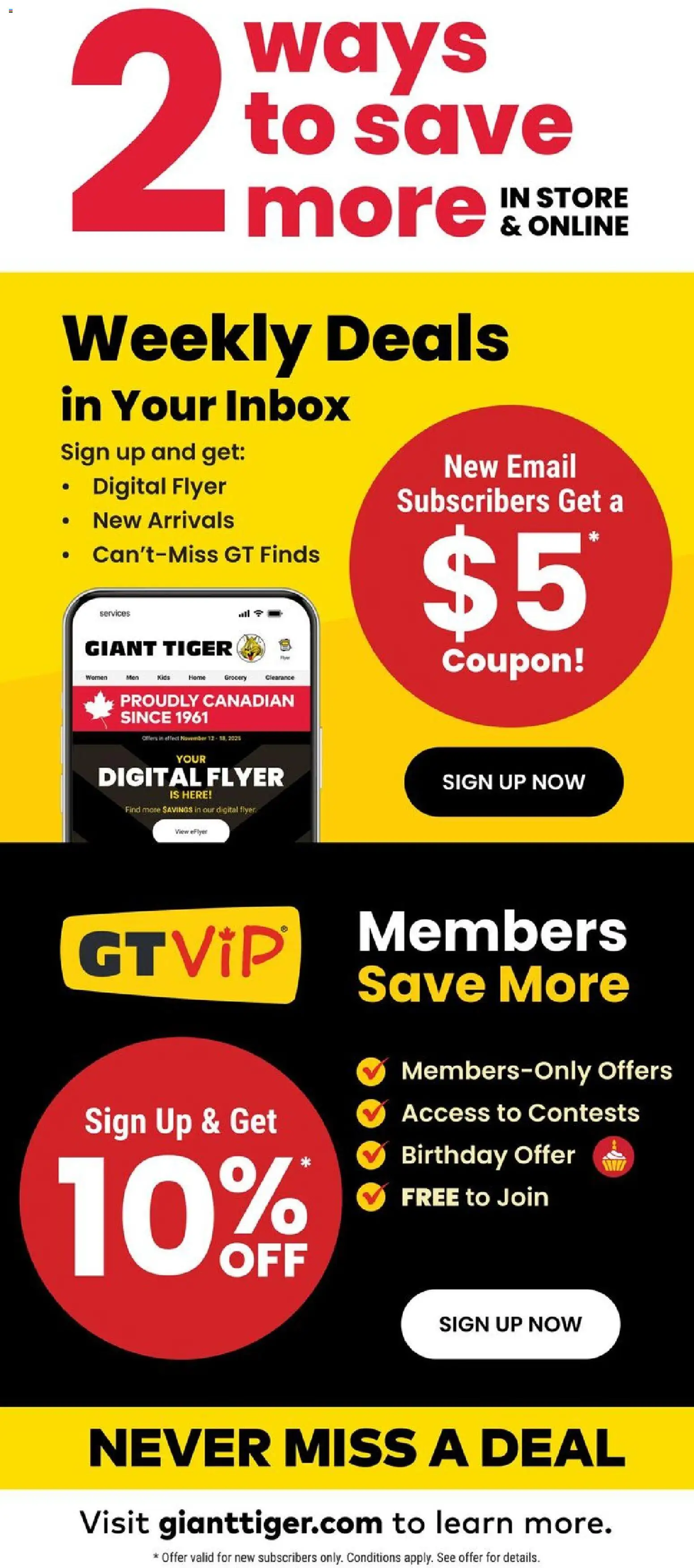 Giant Tiger Flyer from Apr 29, 2026 - Unlock Huge Savings | Canada