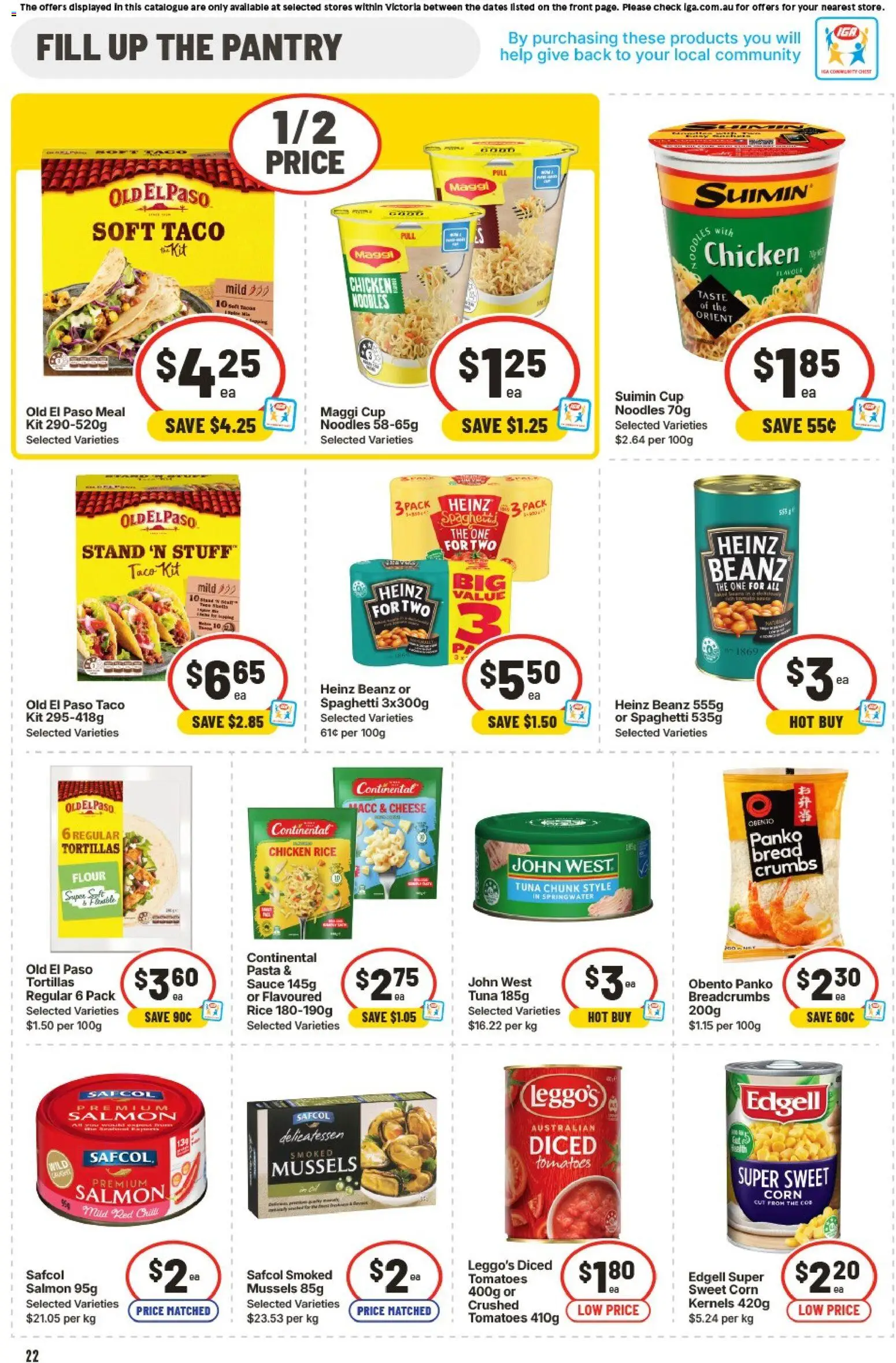 IGA catalogue - valid from 04.02.2026 | Page: 28 | Products: Cheese, Noodles, Pasta, Salmon
