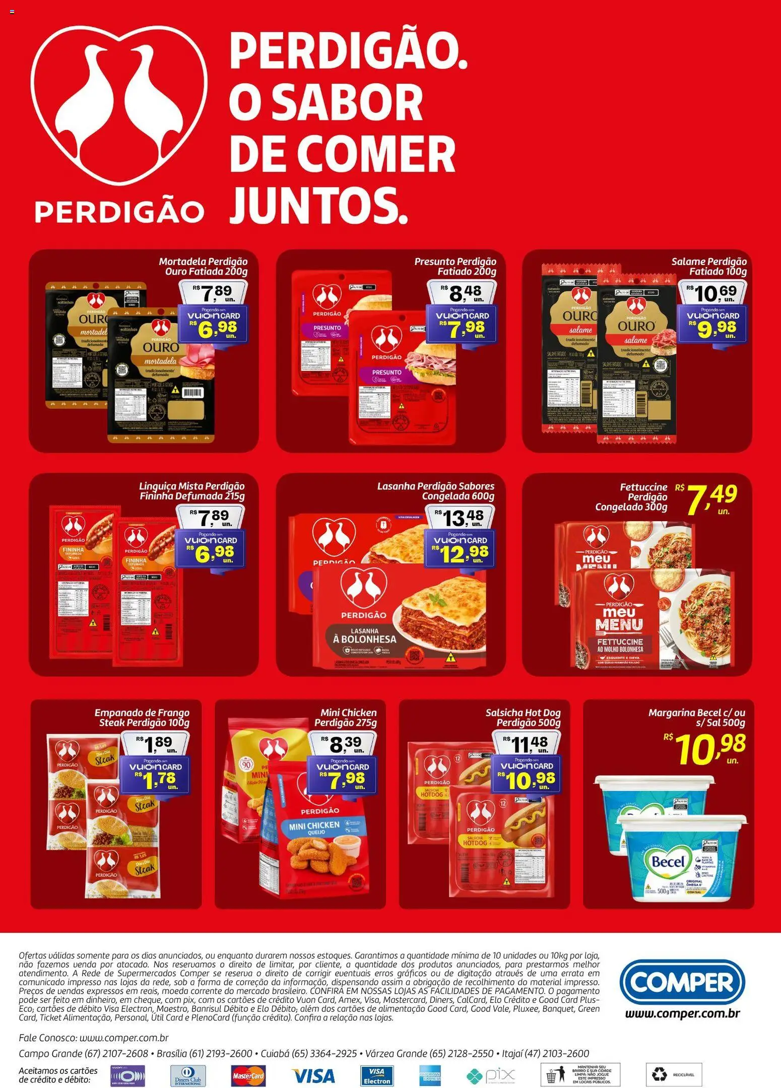 Comper Folheto - válido de 17.02.2026 | Página: 2 | Produtos: Salame, Presunto, Frango, Margarina