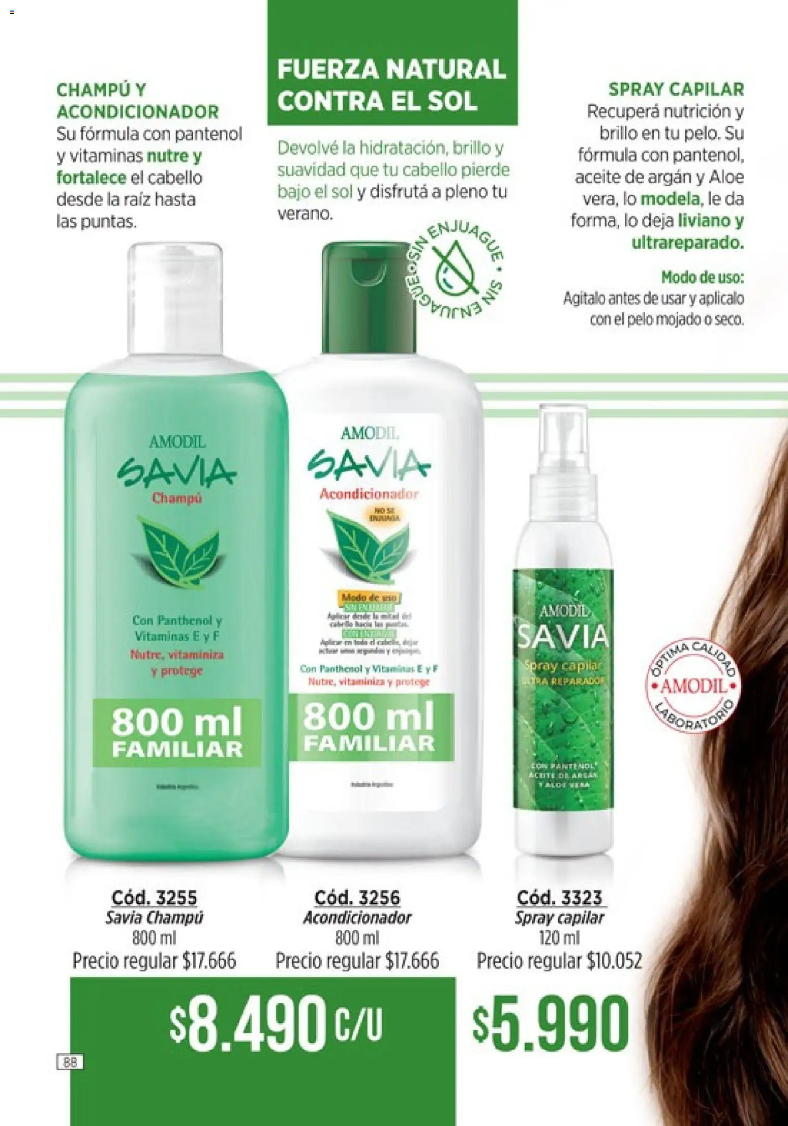 Amodil - Campaña 18/2025 │ válido desde el 30.11.2025 | Página: 88 | Productos: Vitaminas, Aceite, Champú, Brillo