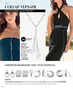 Ésika revista - valida desde el 05.09.2025 | Página: 116 | Productos: Cinturón, Aretes, Baño, Collar