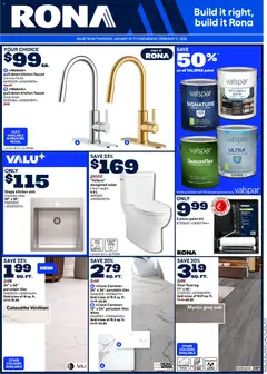 Preview of Rona weekly flyer from shop Rona valid from 29.01.2026