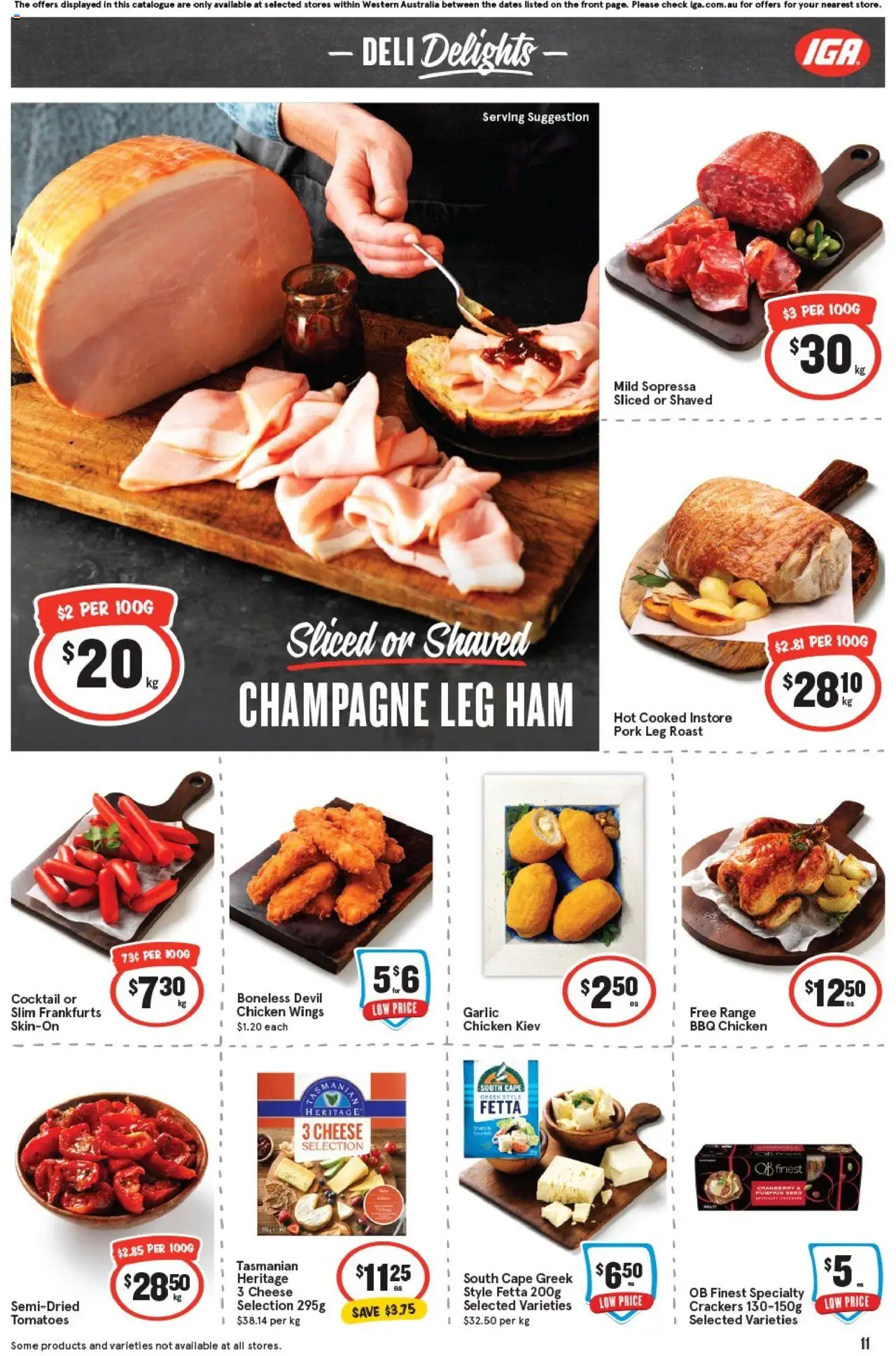 IGA catalogue - valid from 24.09.2025 | Page: 14 | Products: Chicken, Pork, Tomatoes, Garlic