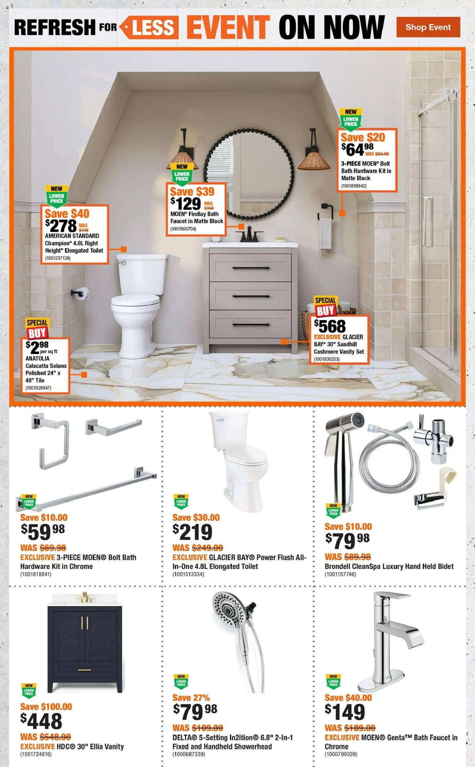 Home Depot flyer valid from 05.02.2026 | Page: 3 | Products: Bath