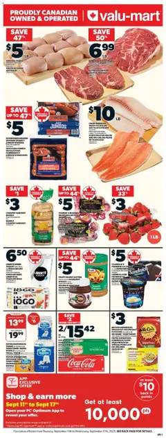 Preview of Valu Mart weekly flyer from shop Valu Mart valid from 11.09.2025