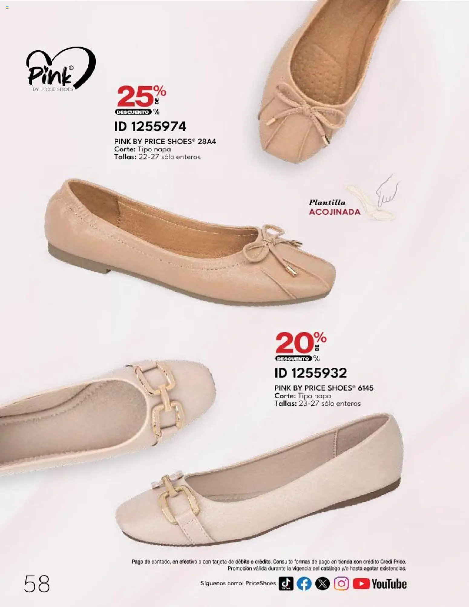 Nuevas ofertas de Price Shoes válidas en toda la República Mexicana desde el 20.03.2026. ¡Encuentra las mejores ofertas en Price Shoes catálogo 10 Pagos Sin Intereses! | Página: 58