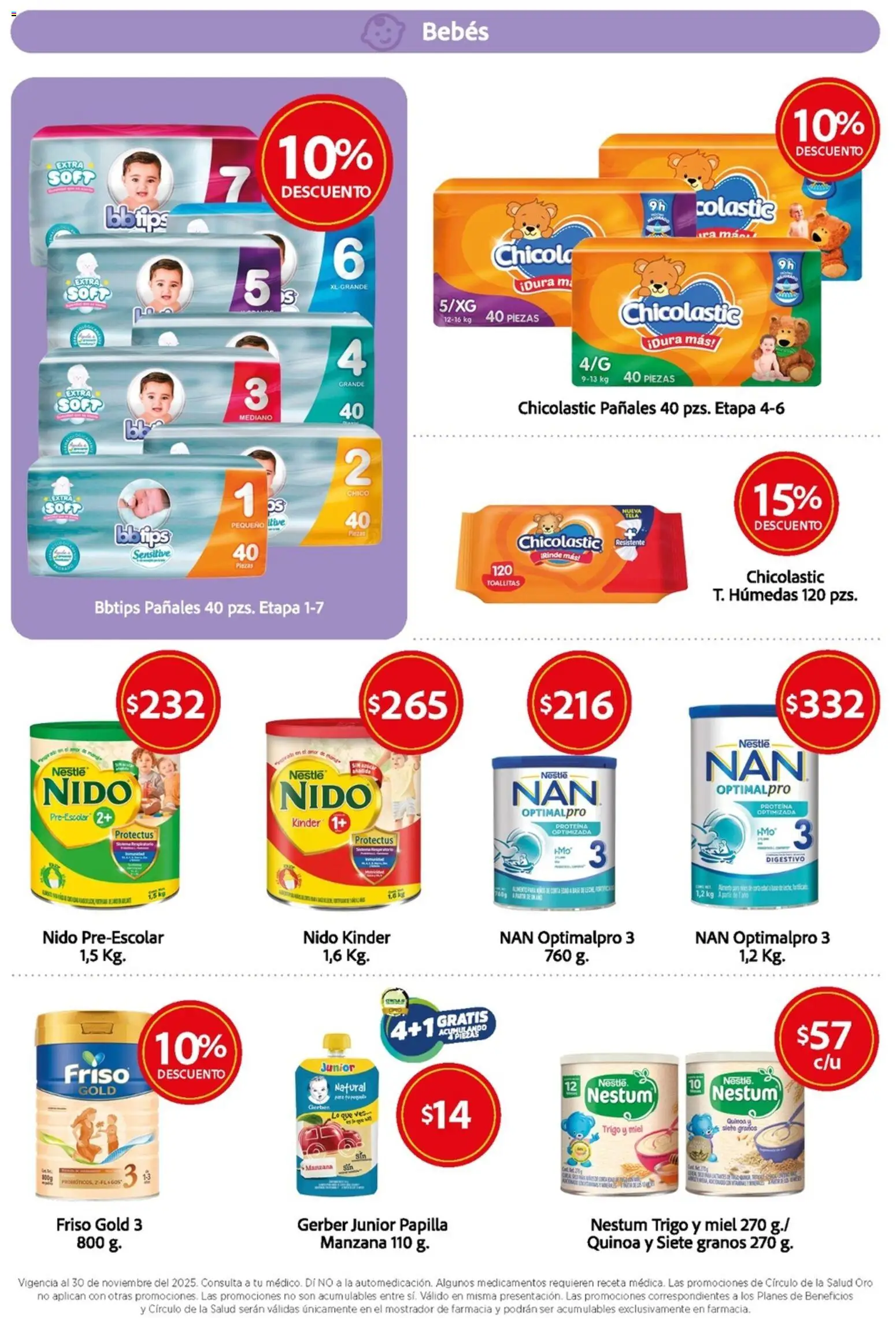 Nuevas ofertas de Farmacias Unión válidas en toda la República Mexicana desde el 01.11.2025. ¡Encuentra las mejores ofertas en Farmacias Unión catálogo! | Página: 12 | Productos: Manzana, Pañales