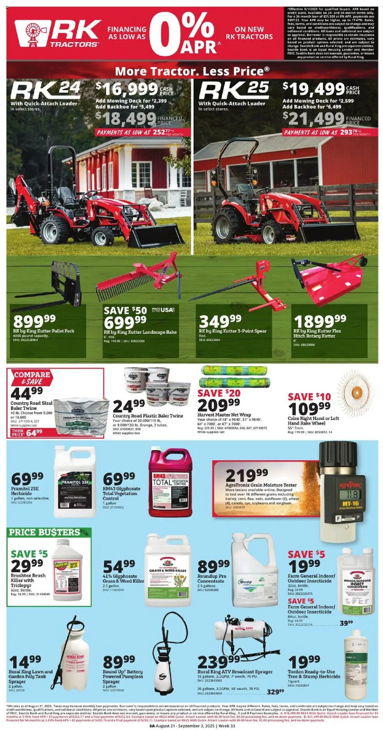 Rural King Weekly Ad - valid from 21.08.2025 | Page: 10 | Products: Rake, Battery, Brush