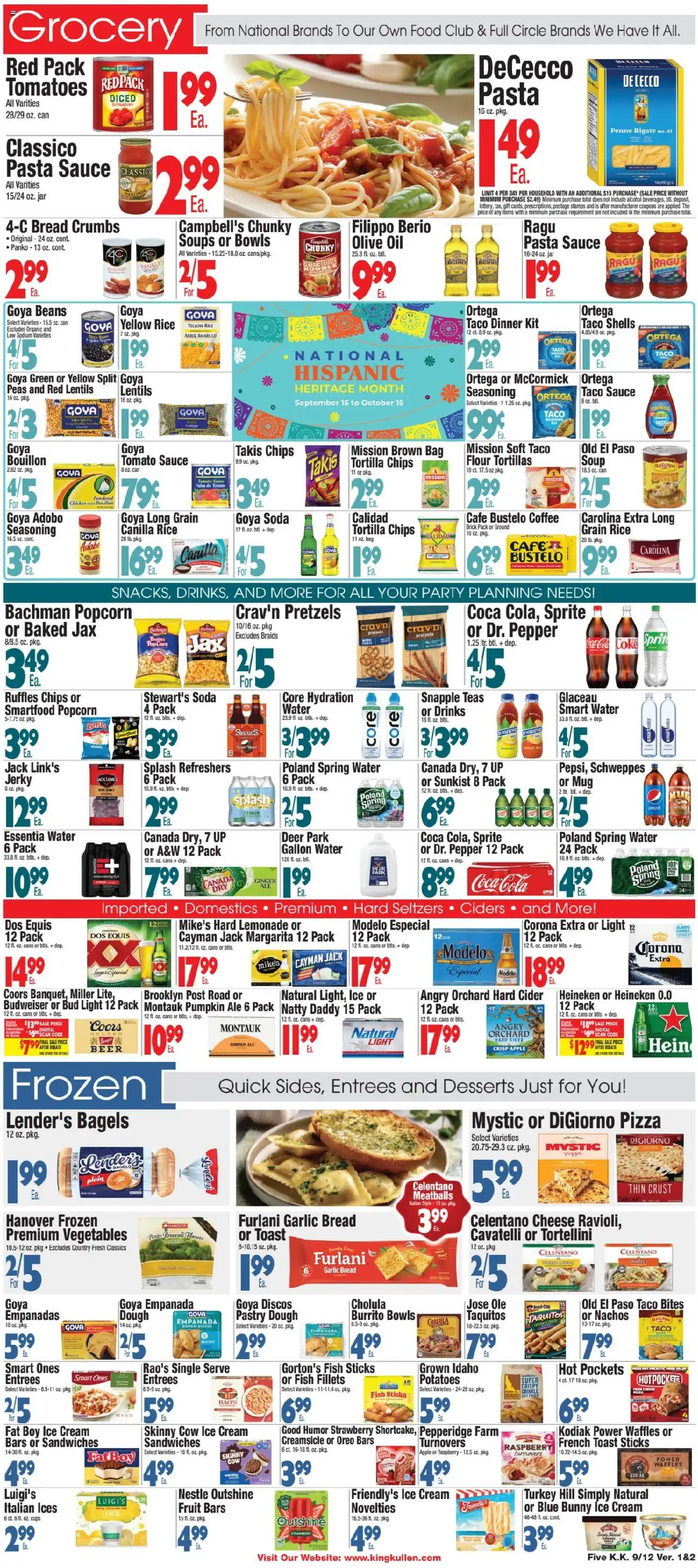 King Kullen Weekly Ad - valid from 12.09.2025 | Page: 5 | Products: Tomatoes, Vegetables, Garlic, Pumpkin