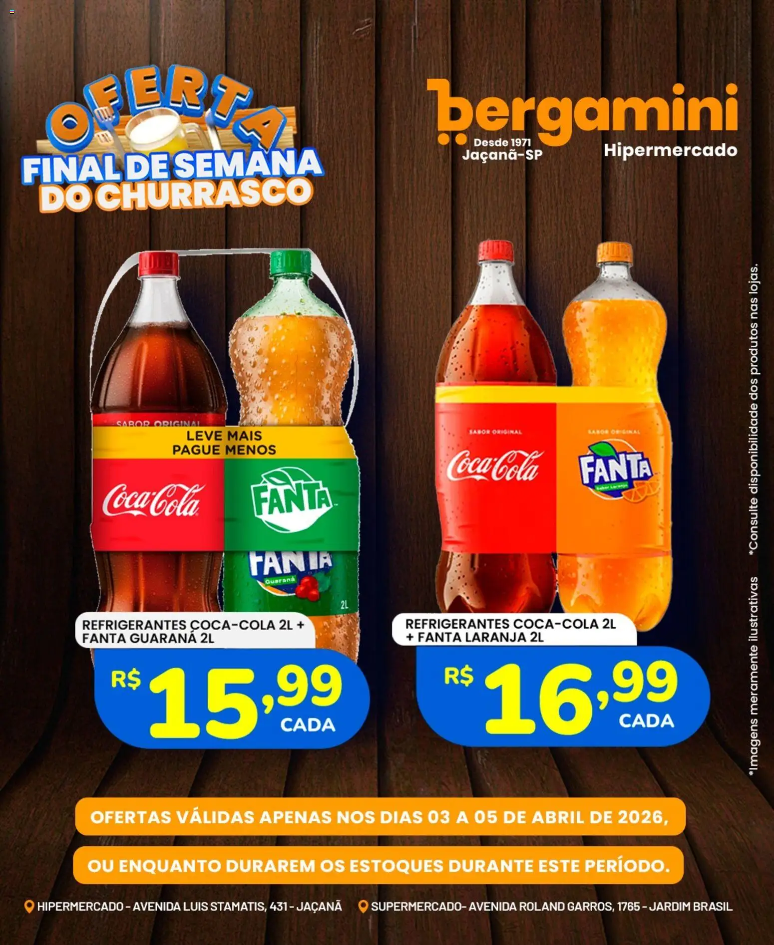 Supermercado Bergamini Folheto - válido de 03.04.2026 | Página: 8 | Produtos: Guaraná, Fanta, Cola