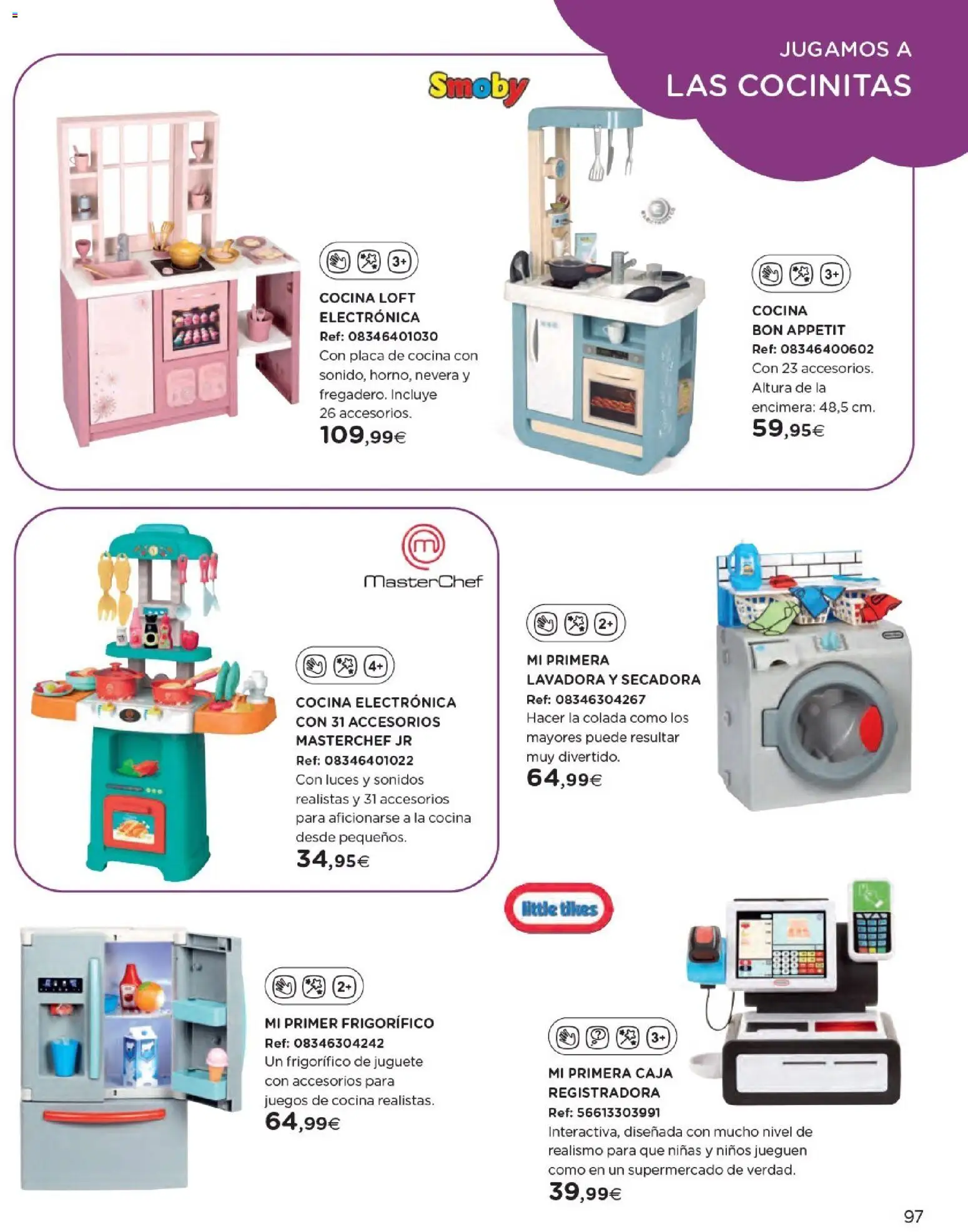 Nuevas ofertas de El Corte Inglés válidas en toda la República Mexicana desde el 27.10.2025. ¡Encuentra las mejores ofertas en El Corte Inglés catálogo Juguetes! | Página: 97 | Productos: Secadora, Lavadora, Cocina, Caja