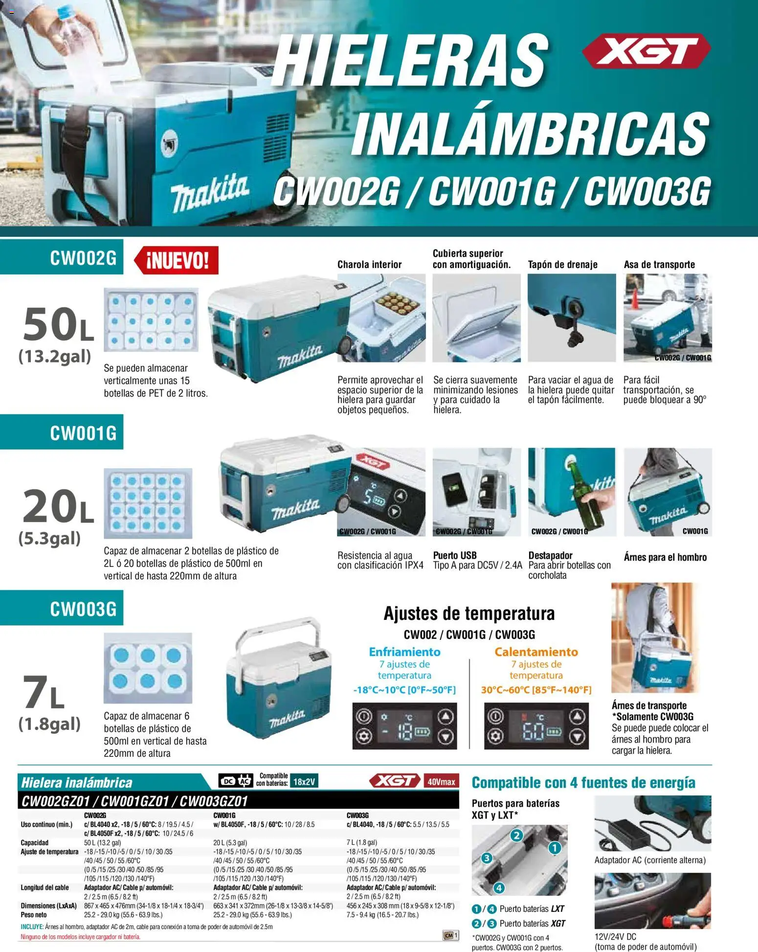 Nuevas ofertas de Makita válidas en toda la República Mexicana desde el 01.01.2024. ¡Encuentra las mejores ofertas en Makita catálogo General! | Página: 92 | Productos: Usb, Destapador, Cable, Adaptador