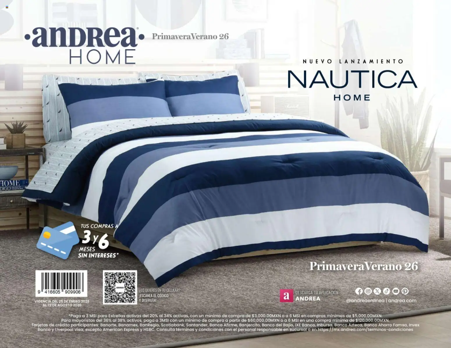 Nuevas ofertas de Andrea válidas en toda la República Mexicana desde el 25.01.2026. ¡Encuentra las mejores ofertas en Andrea catálogo Home! | Página: 136 | Productos: Banco