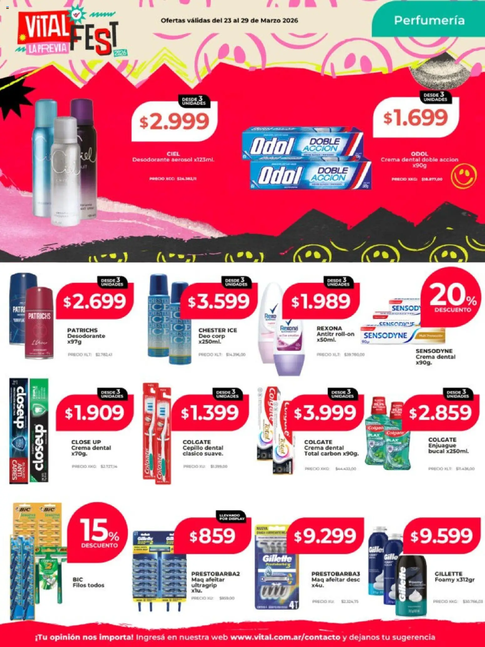 Vital - Ofertas - Laferrere  │ válido desde el 23.03.2026 | Página: 4 | Productos: Cepillo, Desodorante, Crema
