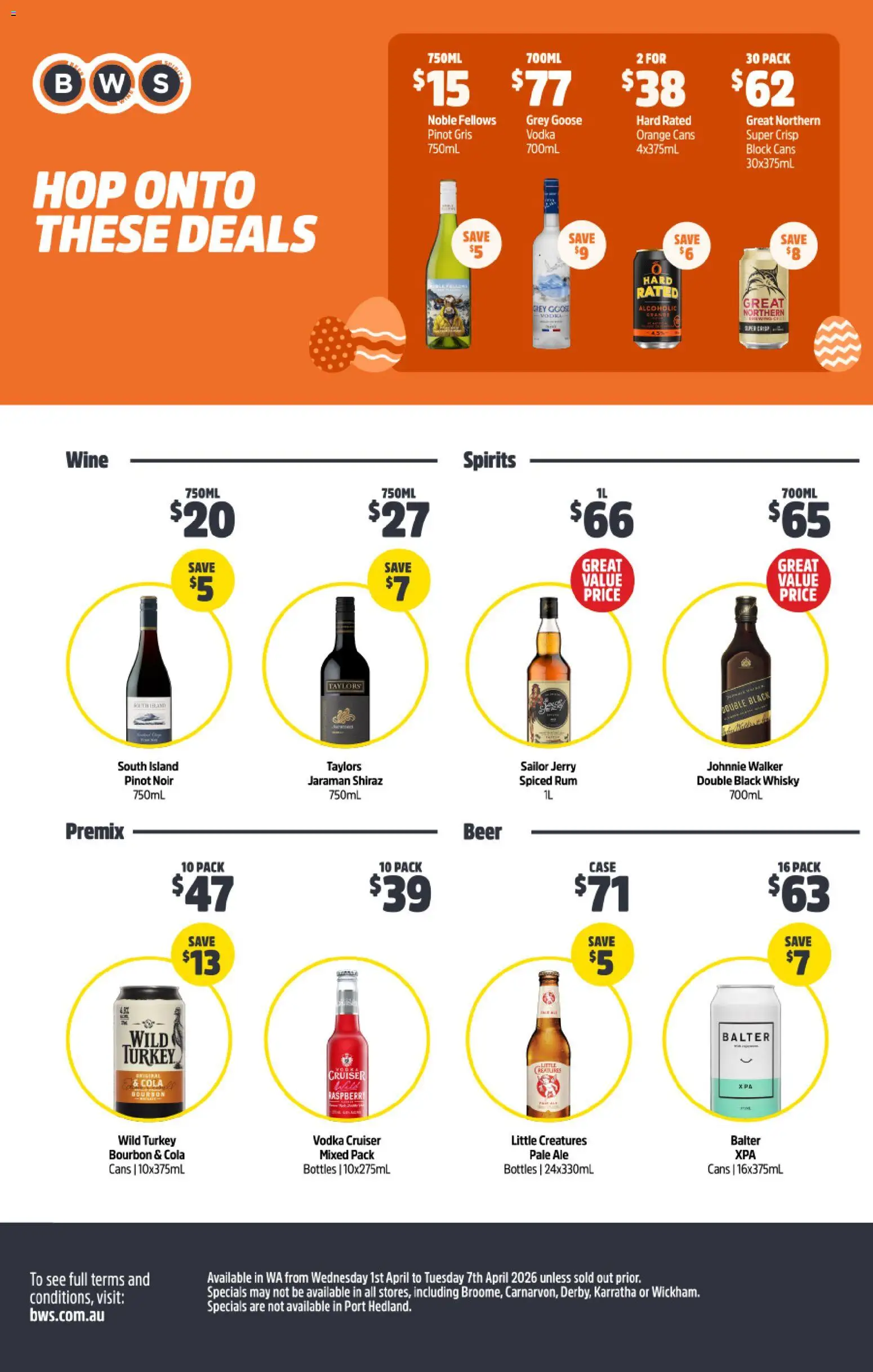 Woolworths catalogue - valid from 01.04.2026 | Page: 53 | Products: Wine, Bourbon, Vodka, Turkey