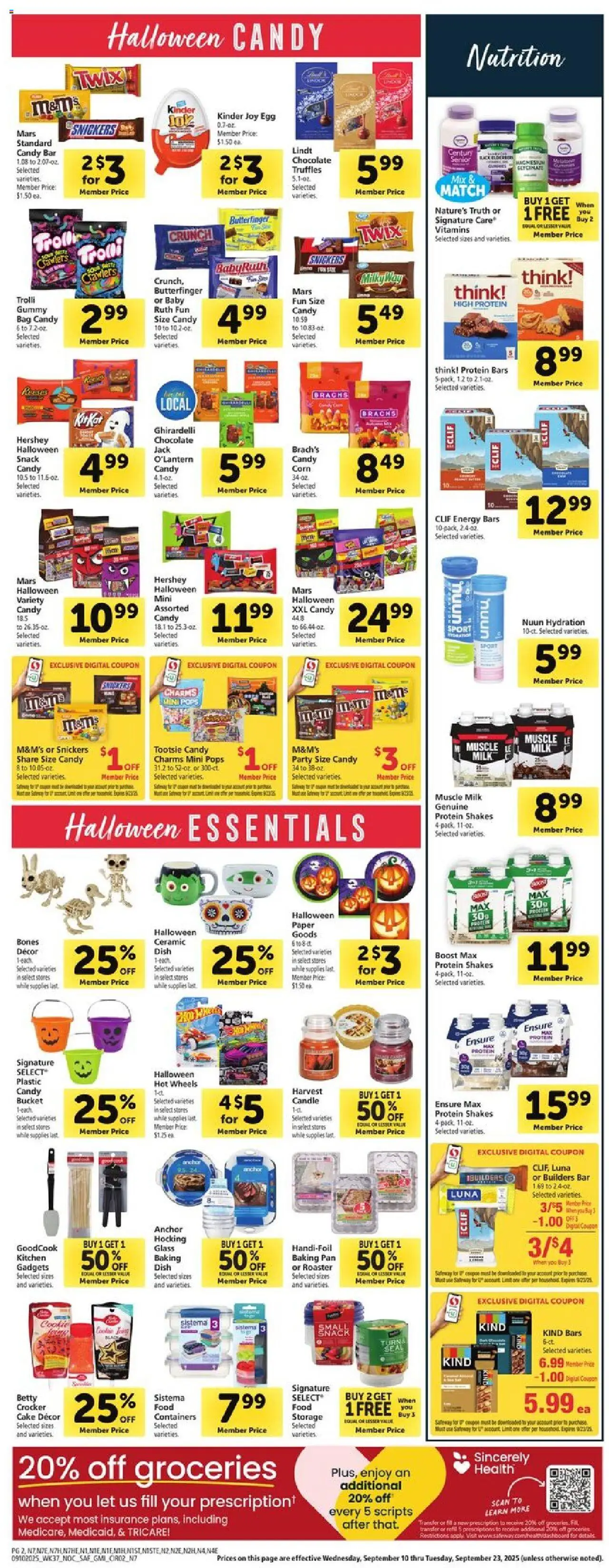 Safeway Weekly Ad - valid from 10.09.2025 | Page: 10 | Products: Pan, Anchor, Chocolate, Bag