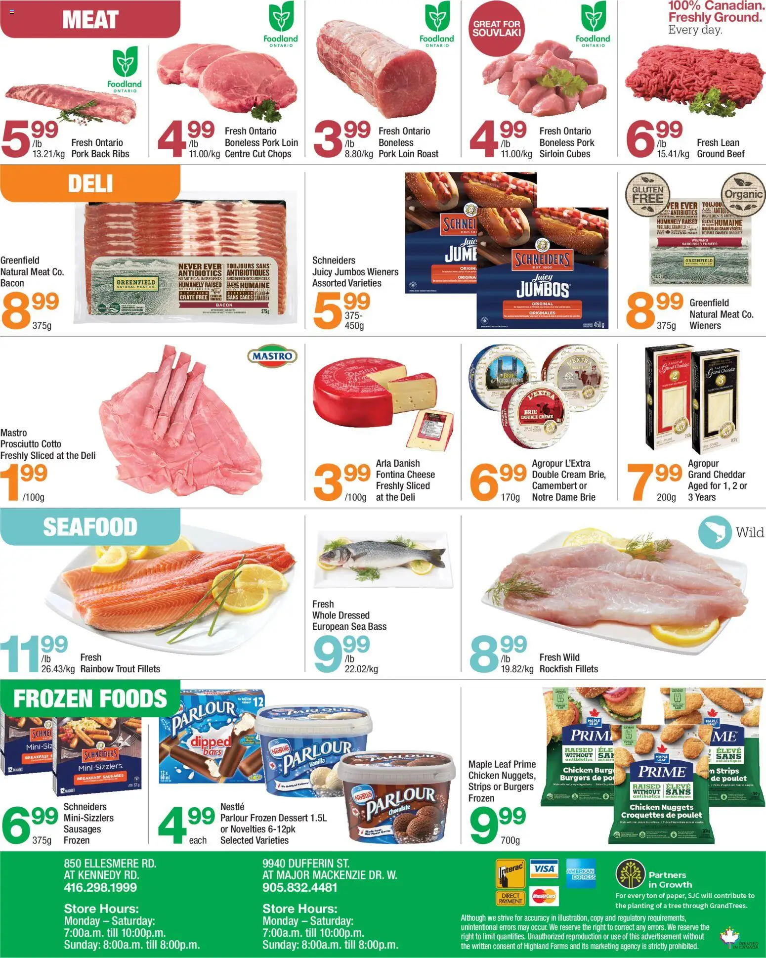 Highland Farms flyer valid from 23.04.2026 | Page: 4 | Products: Cream, Cheese, Chocolate, Pork