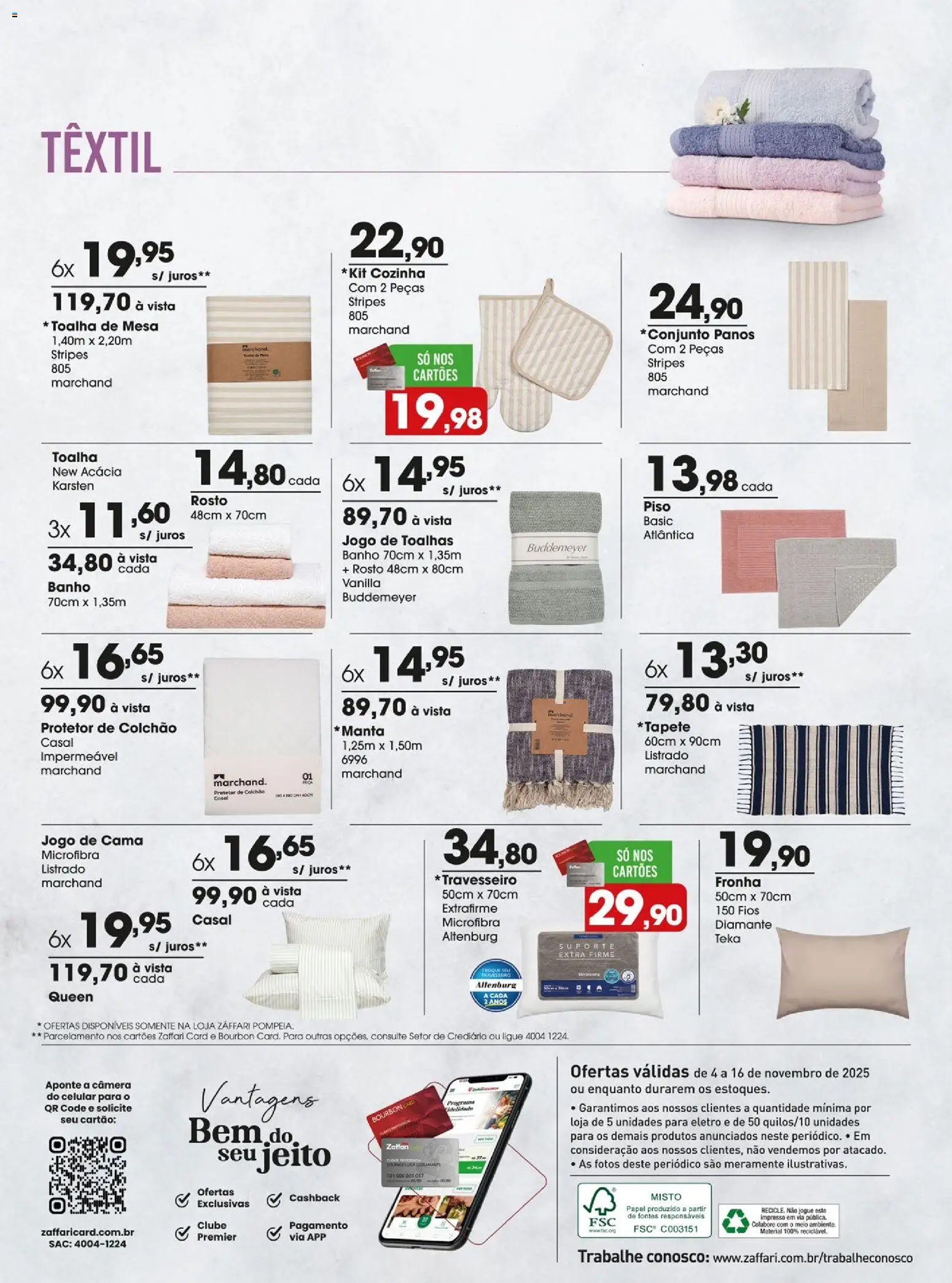Zaffari Folheto - válido de 04.11.2025 | Página: 22 | Produtos: Cama, Bourbon, Fronha, Câmera