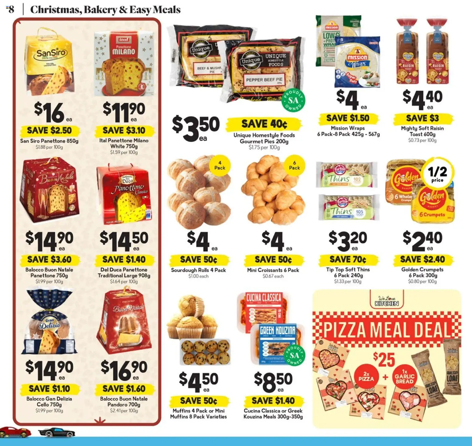 Drakes catalogue - valid from 05.11.2025 | Page: 8 | Products: Crumpets, Pizza, Pepper, Garlic