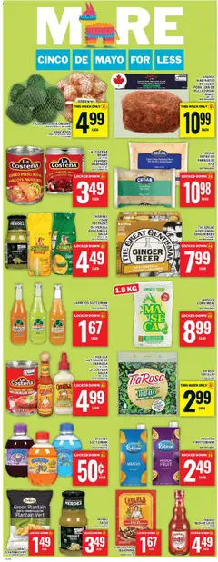Preview of Food Basics weekly flyer / circulaire from shop Food Basics valid from 23.04.2026 | Page: 11 | Products: Rice, Chips, Juice, Pork