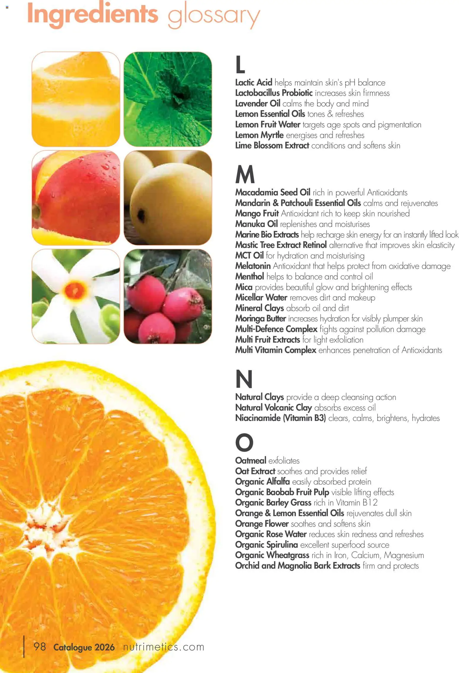 Nutrimetics catalogue - valid from 01.01.2026 | Page: 98 | Products: Light, Oil, Mango, Retinol