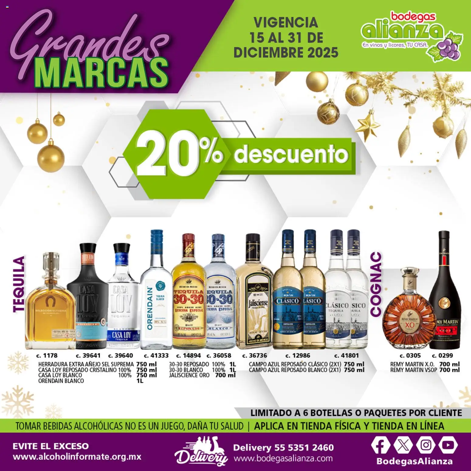 Nuevas ofertas de Bodegas Alianza válidas en toda la República Mexicana desde el 15.12.2025. ¡Encuentra las mejores ofertas en Bodegas Alianza catálogo Grandes Marcas! | Página: 11 | Productos: Tequila