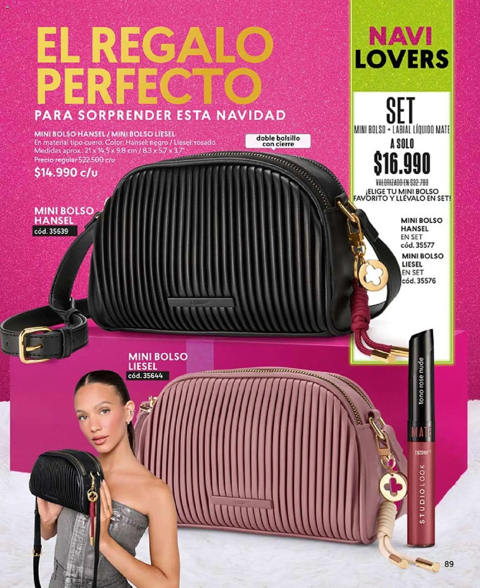 Catálogo CyZone Campaña 18 │ válido desde el 01.12.2025 | Página: 101 | Productos: Mate, Labial, Bolso