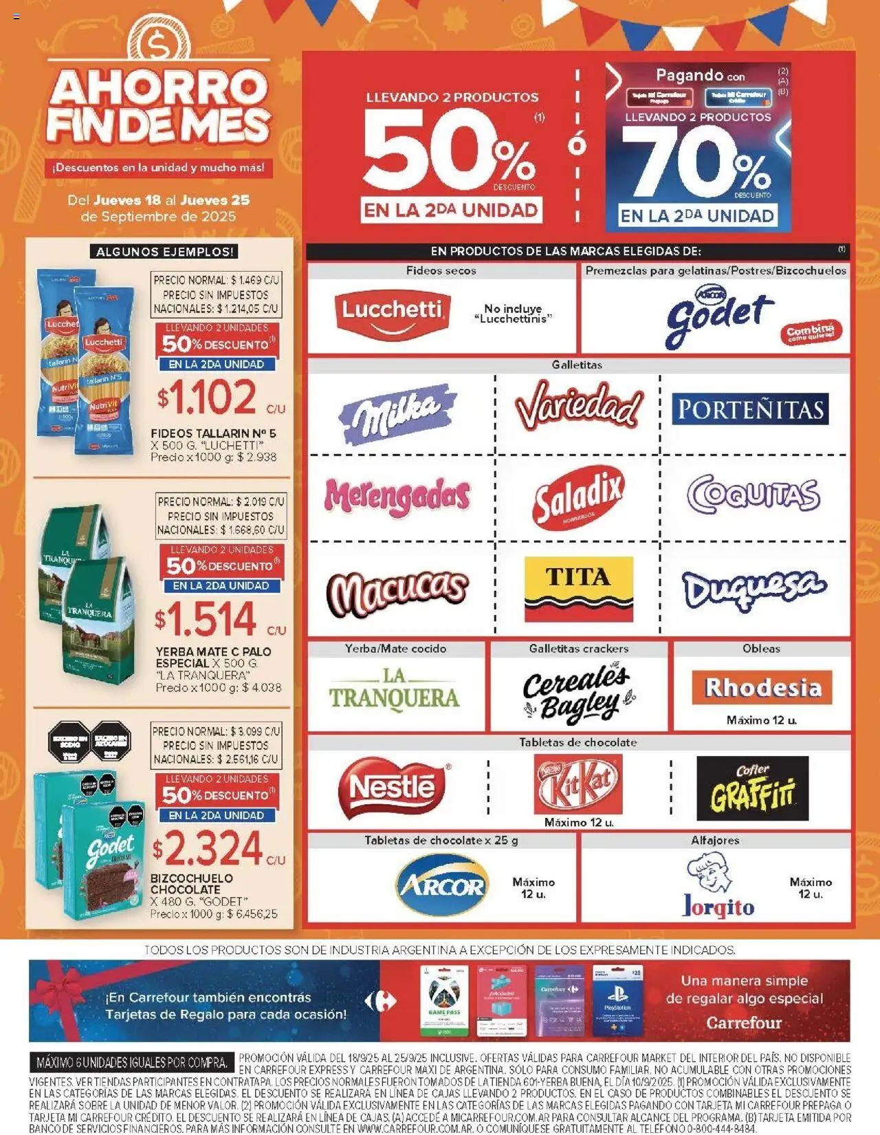 Carrefour Market catálogo - Corrientes │ válido desde el 18.09.2025 | Página: 8 | Productos: Teléfono, Mate, Sobre, Galletitas