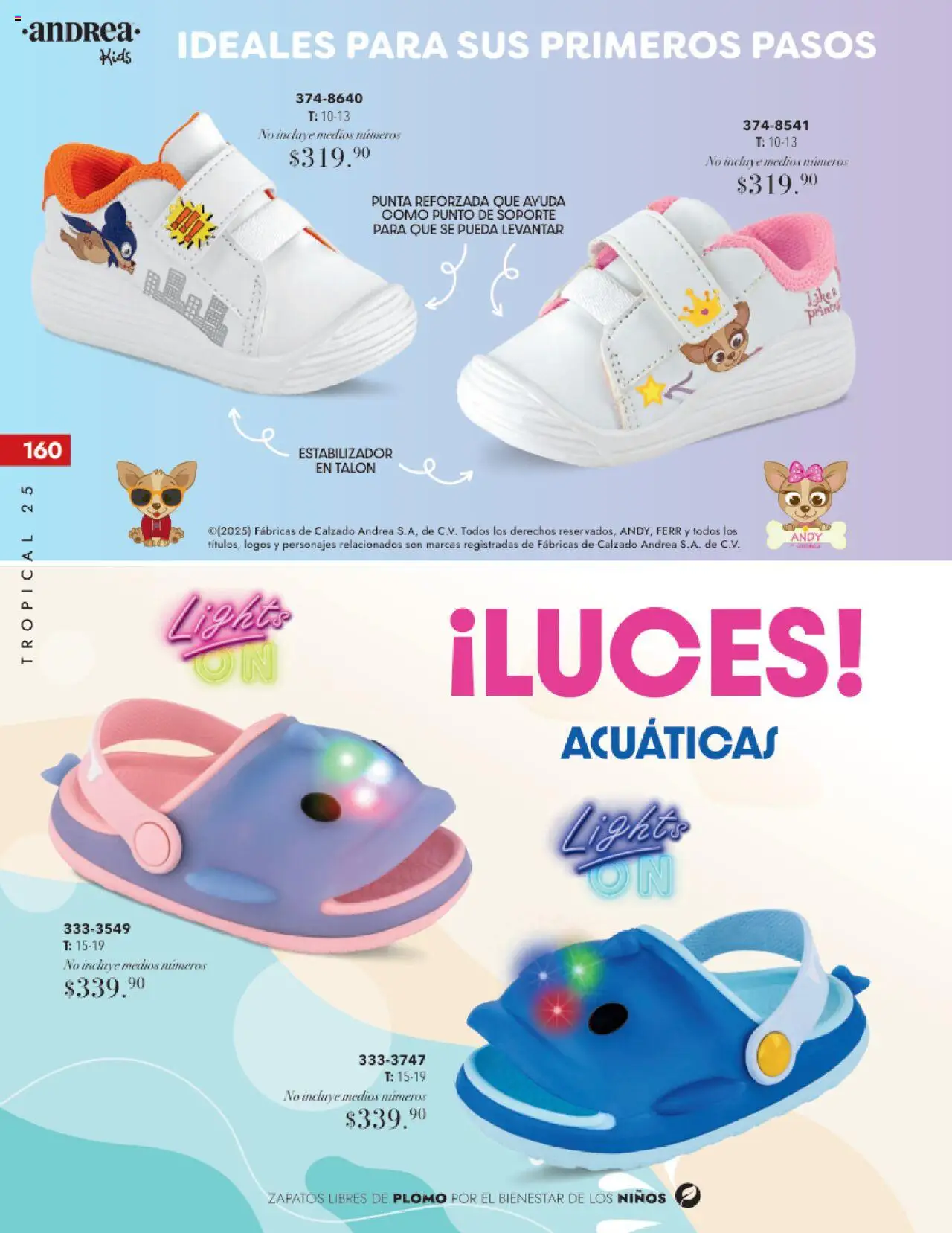 Nuevas ofertas de Andrea válidas en toda la República Mexicana desde el 17.08.2025. ¡Encuentra las mejores ofertas en Andrea - Catálogo Tropical Otoño / Invierno! | Página: 160 | Productos: Zapatos