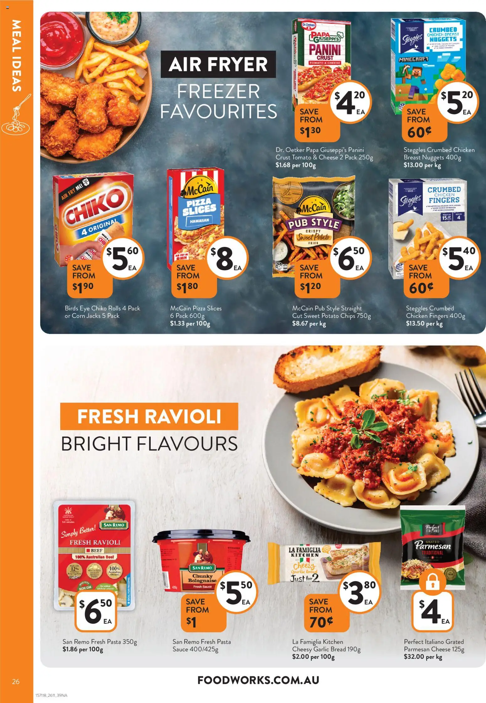 Foodworks catalogue - valid from 26.11.2025 | Page: 26 | Products: Pizza, Chicken, Pasta, Garlic