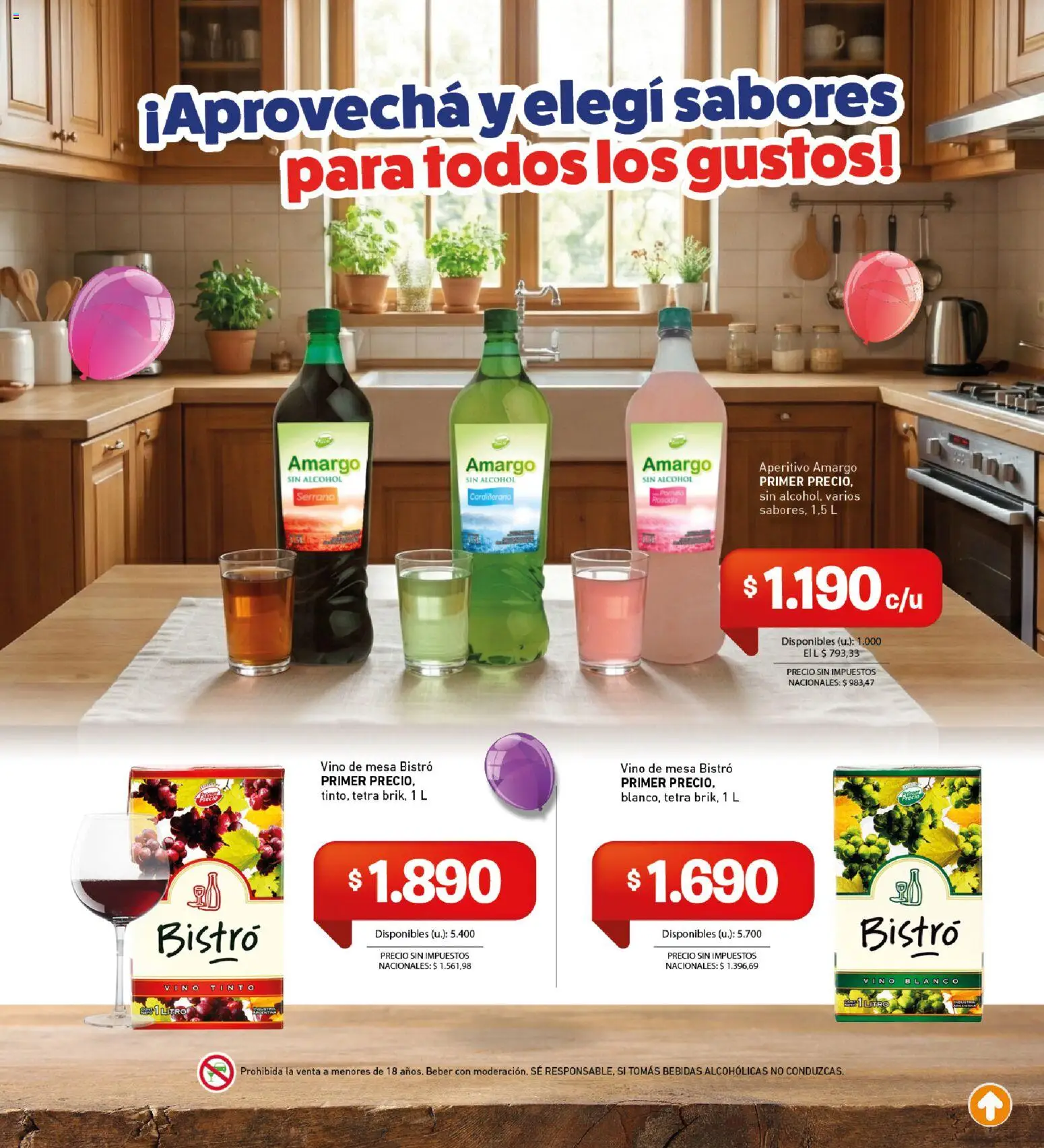 Cooperativa Obrera - La Canasta de La Coope Pamer Precio │ válido desde el 16.04.2026 | Página: 5 | Productos: Mesa, Vino