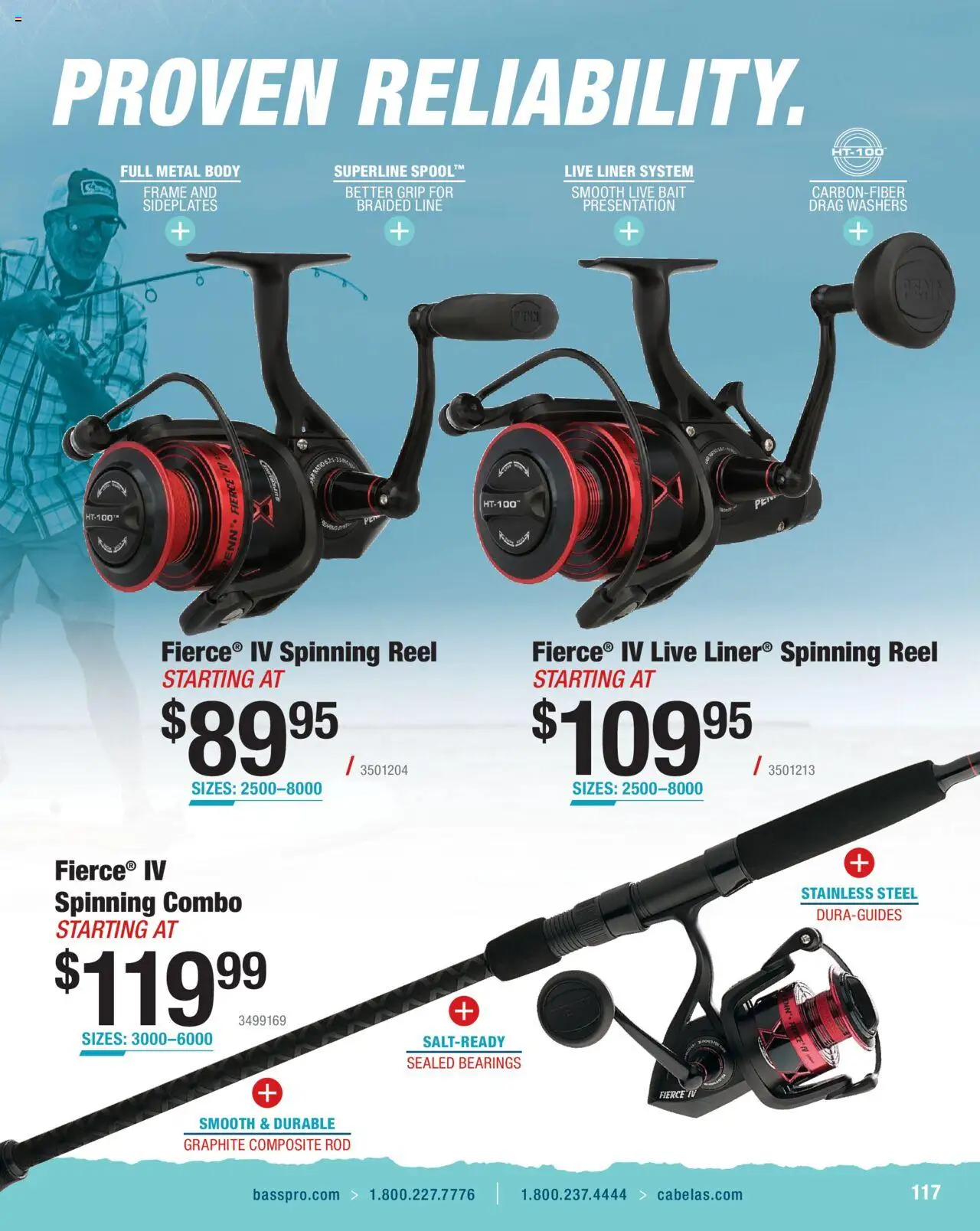 Cabela's Saltwater Specialist 25 - valid from 01.01.2025 | Page: 117 | Products: Bearings, Rod, Bait