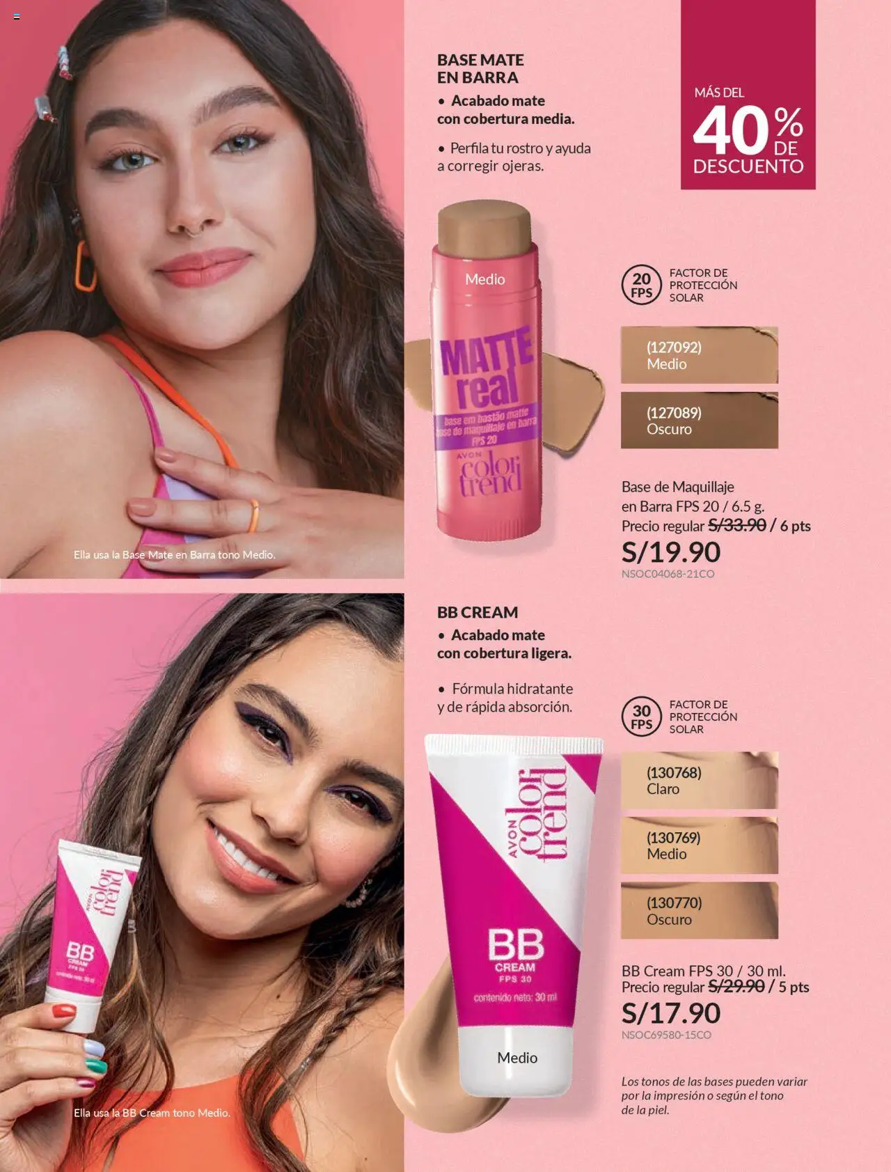 Catálogo Avon válido desde 11.08.2025 | Página: 58 | Productos: Maquillaje, BB cream