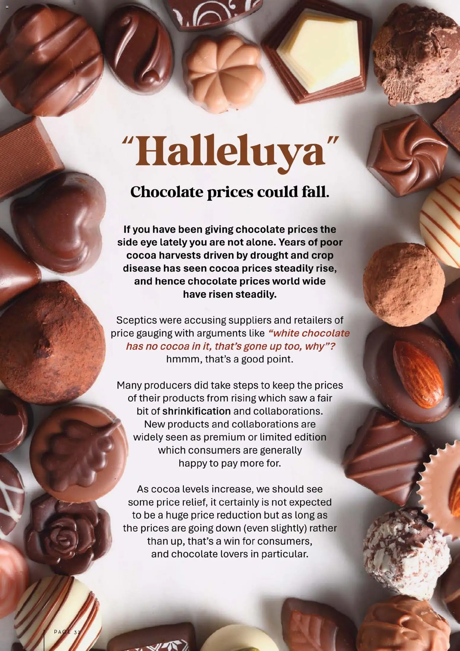 Drakes catalogue - valid from 01.12.2025 | Page: 32 | Products: Cocoa, Saw, Chocolate