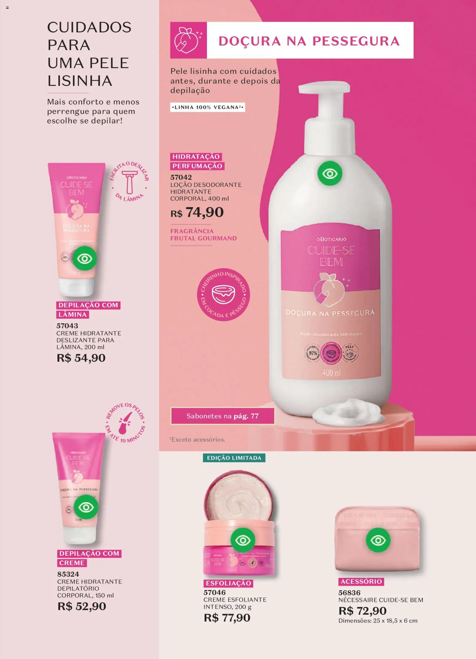 O Boticário Folheto - válido de 19.01.2026 | Página: 80 | Produtos: Fragrância, Desodorante, Necessaire, Creme