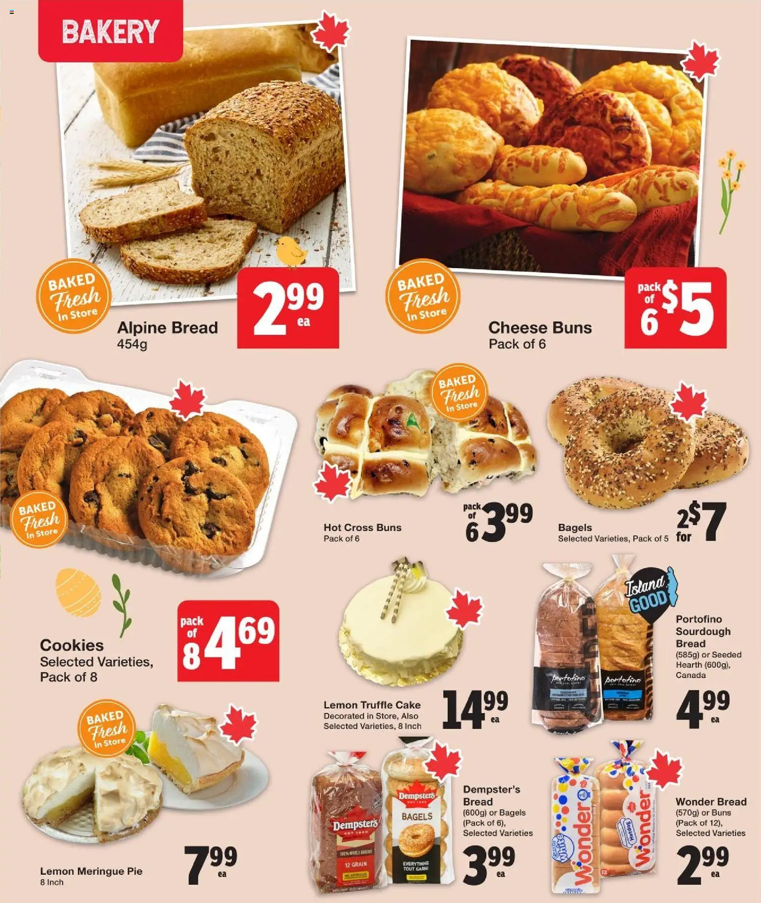 Quality Foods flyer valid from 26.03.2026 | Page: 7 | Products: Cookies, Bakery, Cheese, Bread