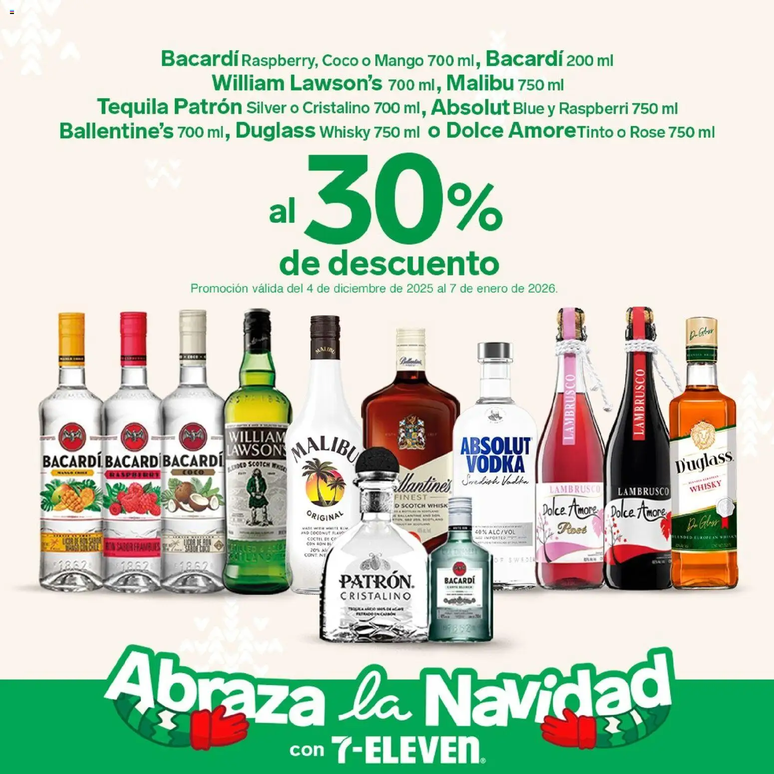 Nuevas ofertas de 7-Eleven válidas en toda la República Mexicana desde el 04.12.2025. ¡Encuentra las mejores ofertas en 7-Eleven folleto! | Página: 4 | Productos: Mango, Tequila, Vodka, Whisky
