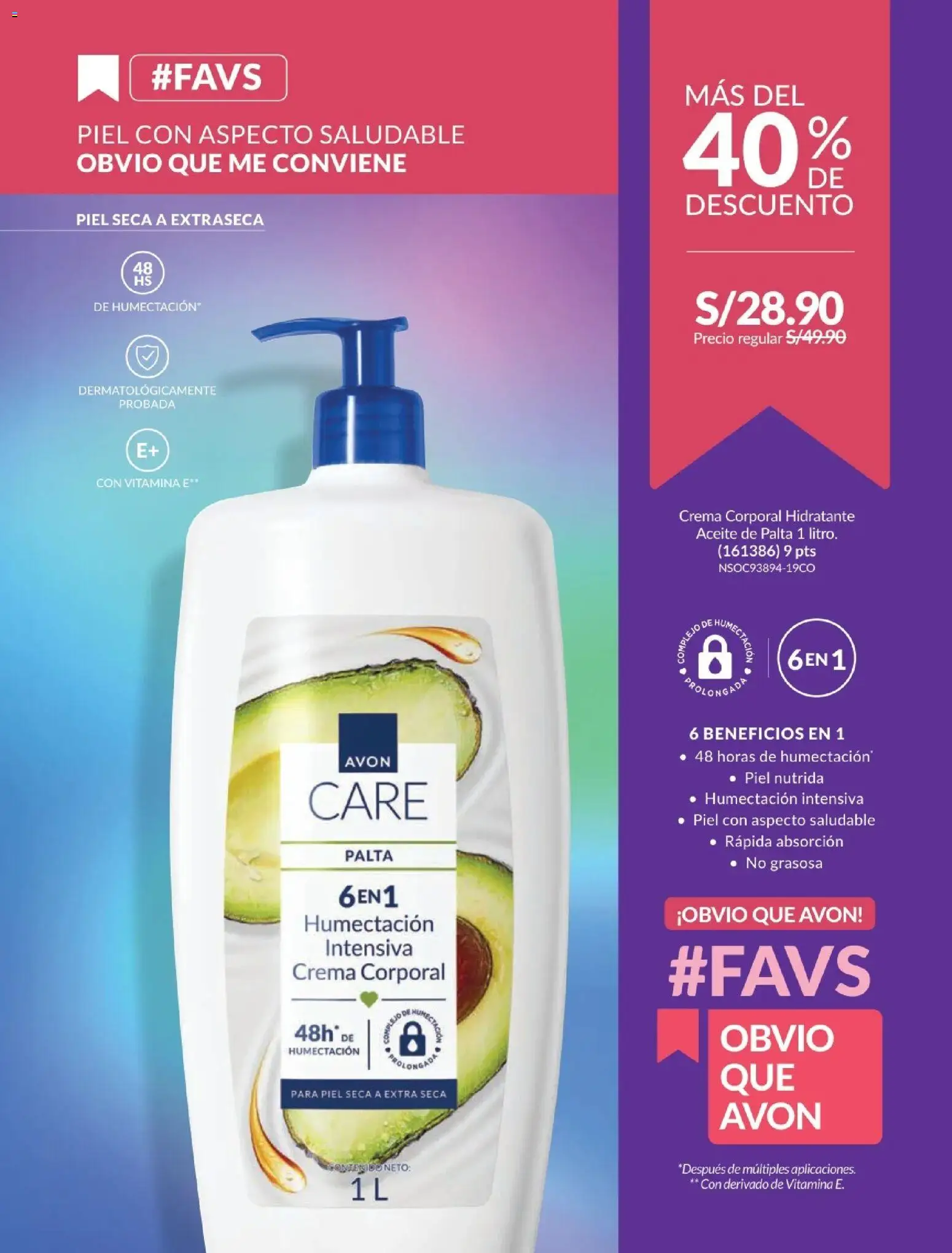 Catálogo Avon válido desde 10.03.2026 | Página: 13 | Productos: Aceite, Crema
