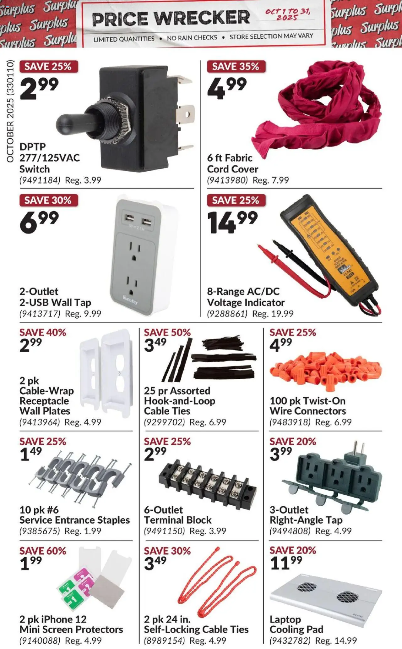 Princess Auto flyer valid from 01.10.2025 | Page: 5 | Products: Cable