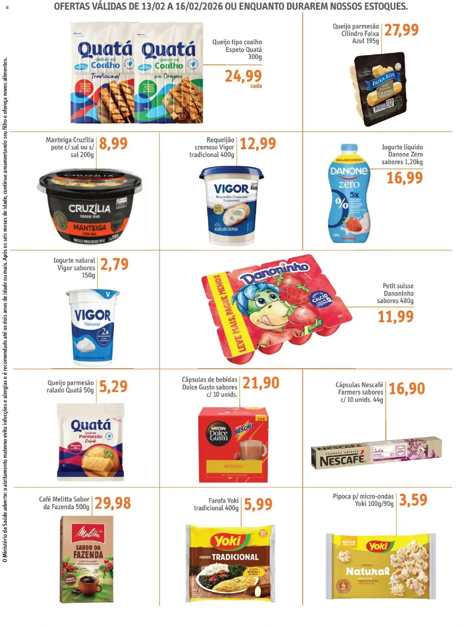 Sonda Folheto - válido de 13.02.2026 | Página: 2 | Produtos: Manteiga, Iogurte, Sal, Farofa