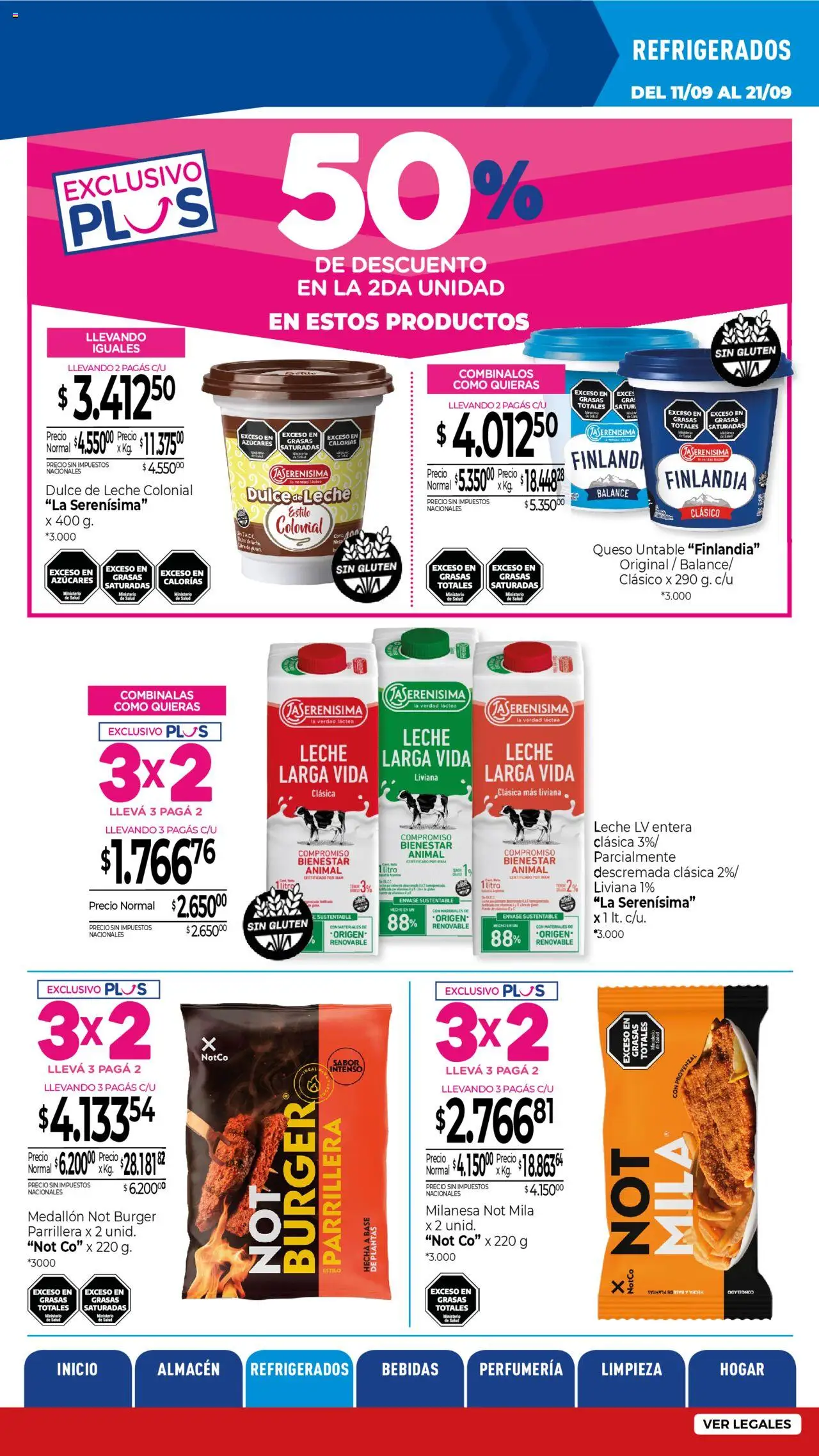La Anonima - Insuperables - z5 │ válido desde el 11.09.2025 | Página: 17 | Productos: Milanesa, Dulce de leche, Queso, Provenzal