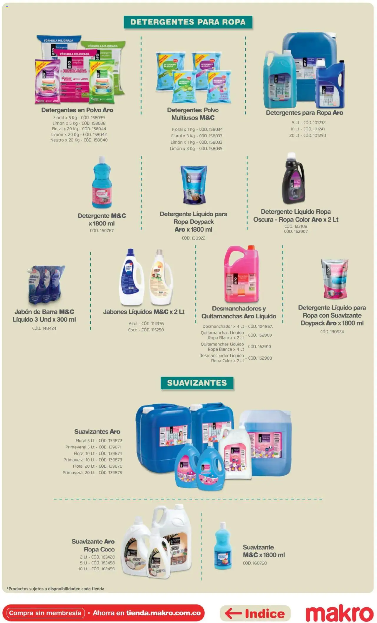 Makro revista - valida desde el 16.04.2025 | Página: 58 | Productos: Suavizante, Polvo, Jabón, Detergente