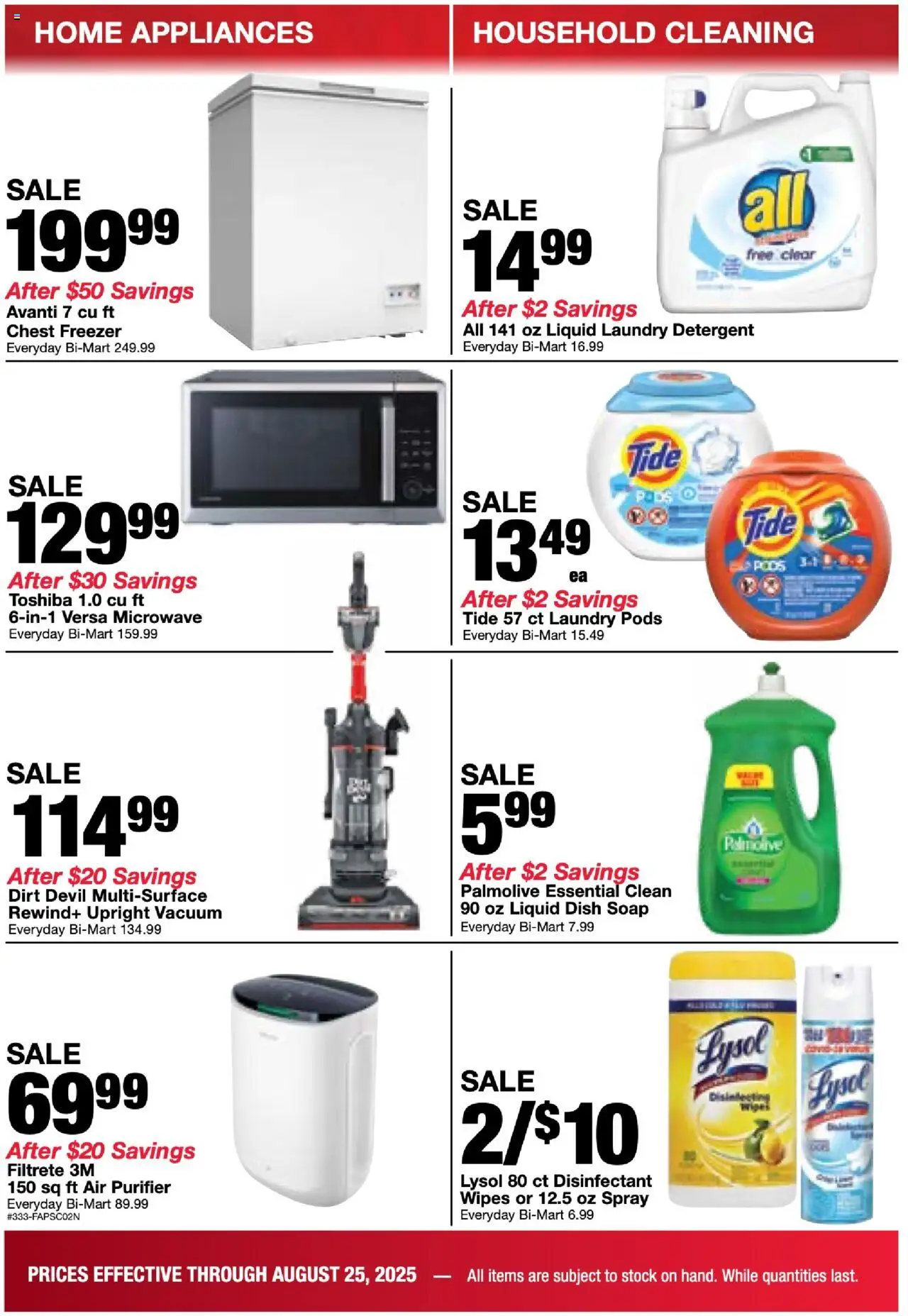 Bi-Mart Back to School - valid from 19.08.2025 | Page: 2 | Products: Vacuum, Soap, Detergent, Air purifier