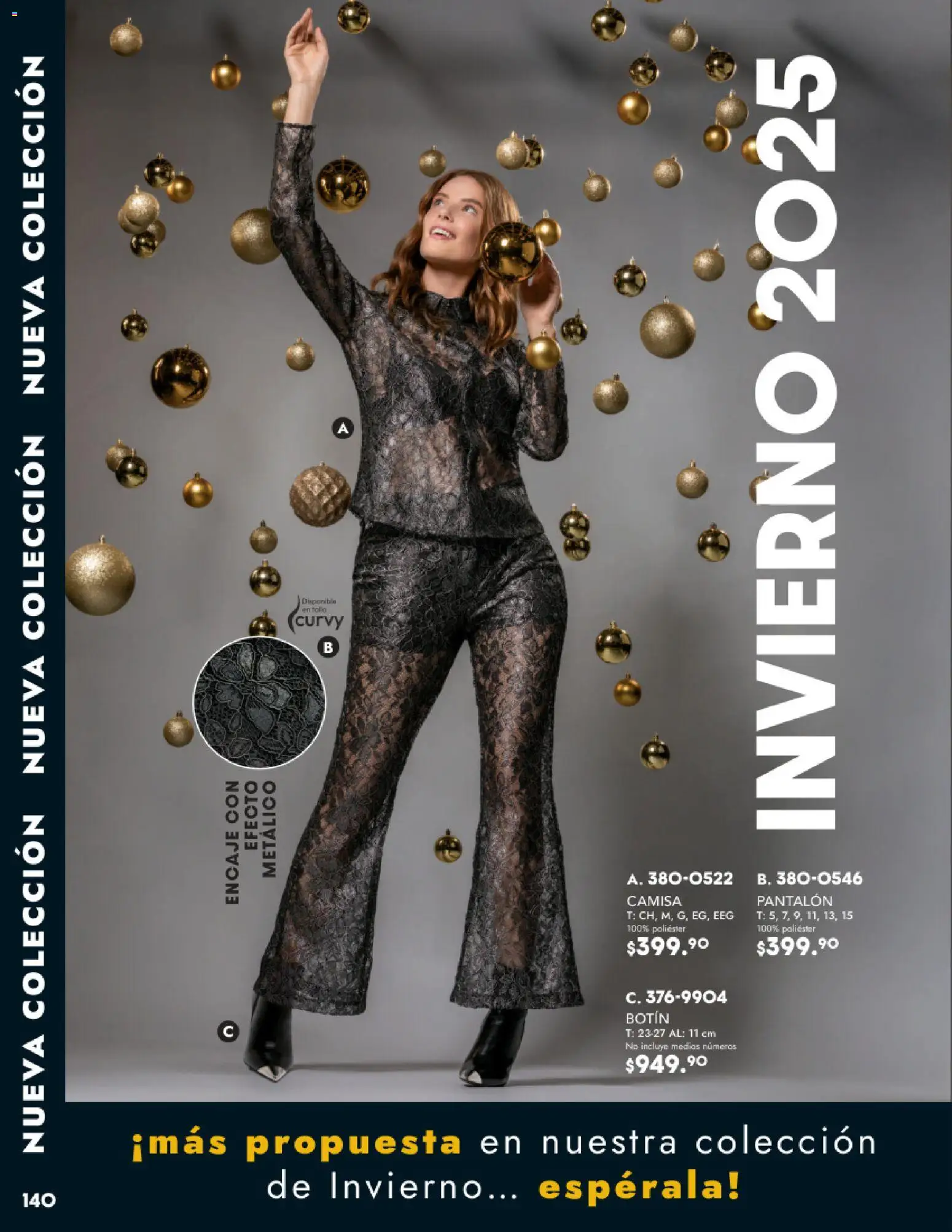 Nuevas ofertas de Andrea válidas en toda la República Mexicana desde el 26.11.2025. ¡Encuentra las mejores ofertas en Andrea catálogo Vestir! | Página: 140 | Productos: Camisa, Botín