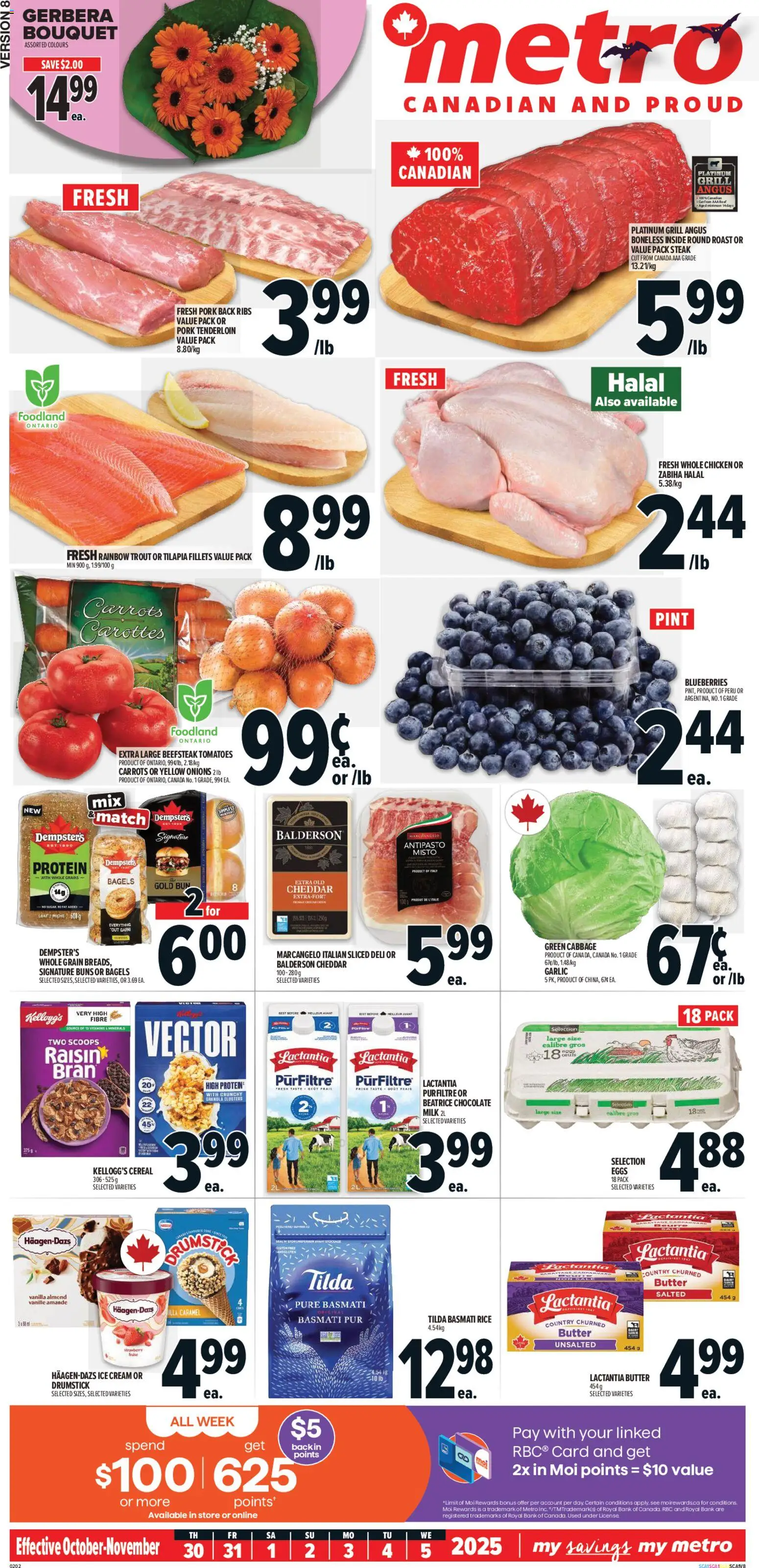 Metro flyer valid from 30.10.2025 | Page: 2 | Products: Grill, Butter, Chicken, Pork