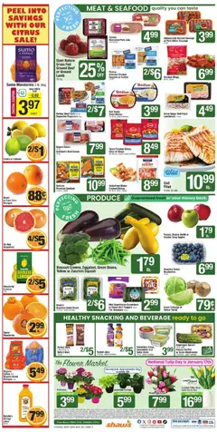 Preview of Shaw's weekly ads valid from 09.01.2026 | Page: 4 | Products: Spinach, Apples, Salad, Bag