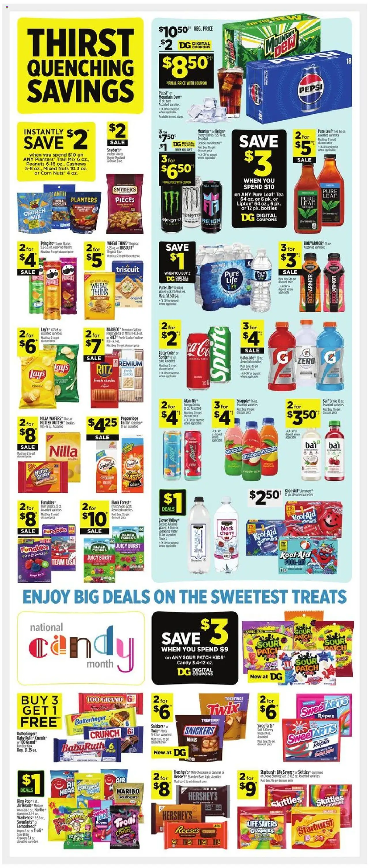 Dollar General Weekly Ad - valid from 08.06.2025 | Page: 4 | Products: Ring, Milk, Chocolate, Nuts