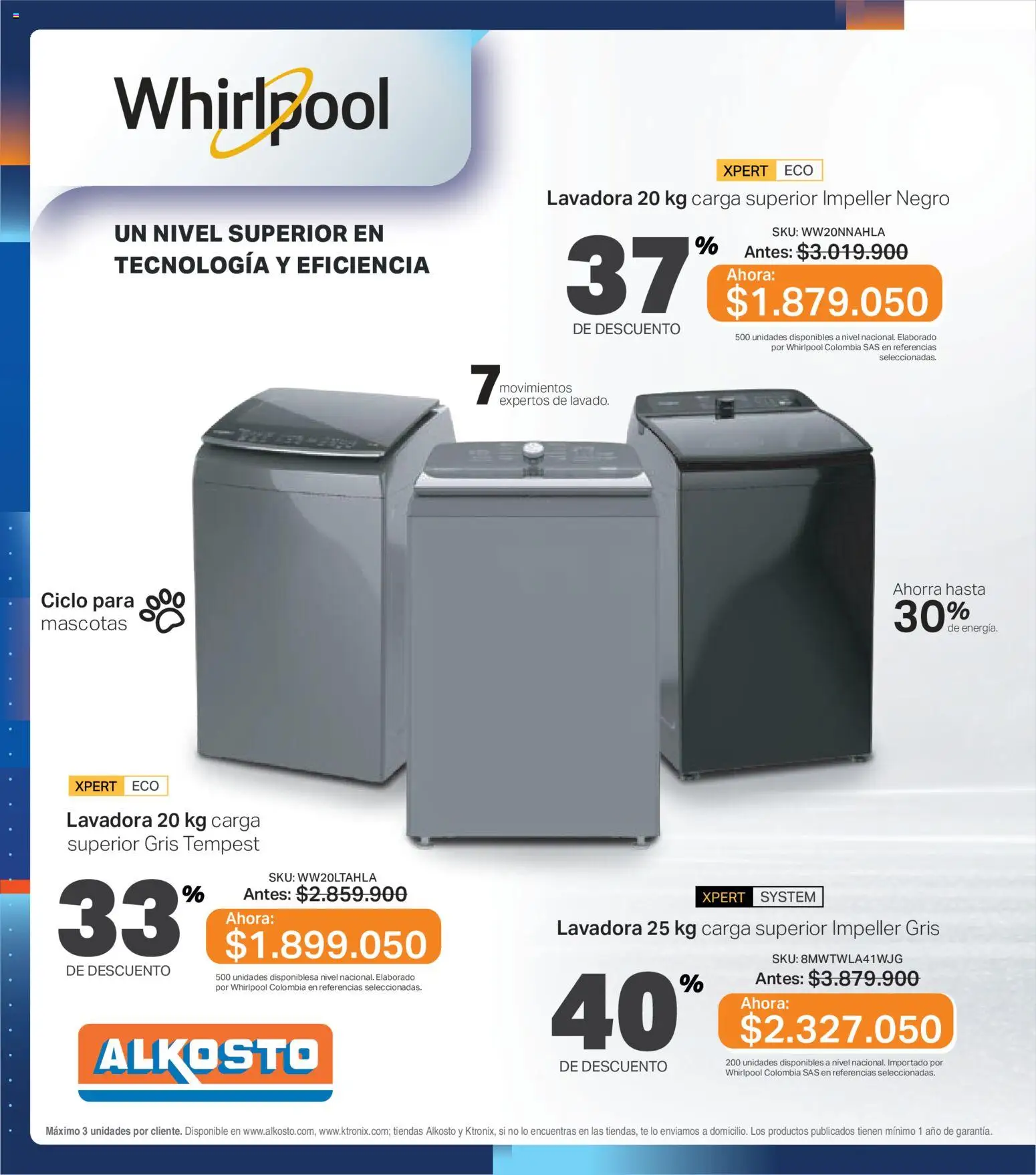 Alkosto revista - valida desde el 14.03.2026 | Página: 4 | Productos: Té, Lavadora