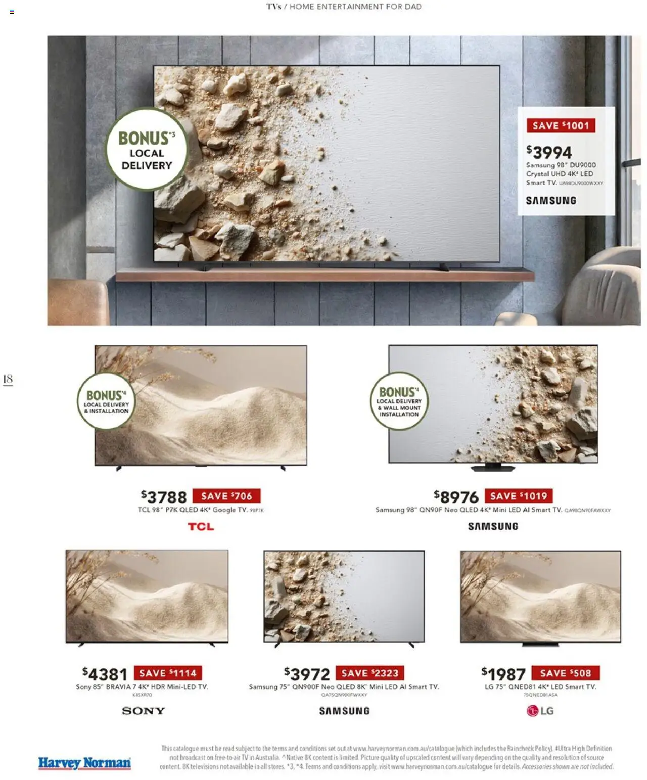 Harvey Norman catalogue - valid from 28.08.2025 | Page: 18 | Products: Picture, Accessories, Tv